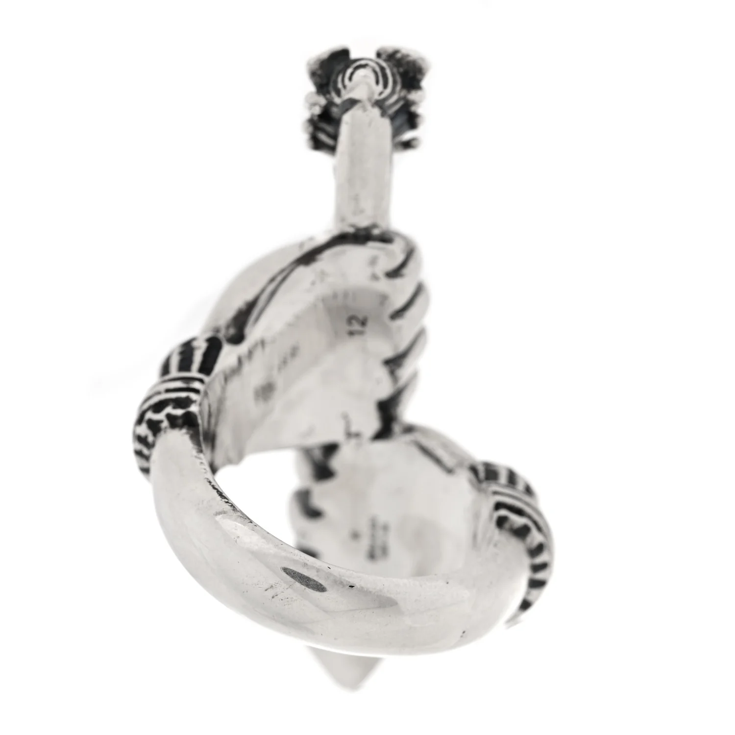 Sterling Silver Arrow Ring 52 6 - Image 2