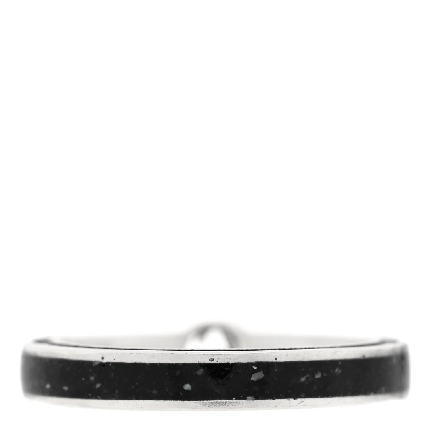 Sterling Silver Enamel Interlocking G Band Ring 58 8.25 - Image 3
