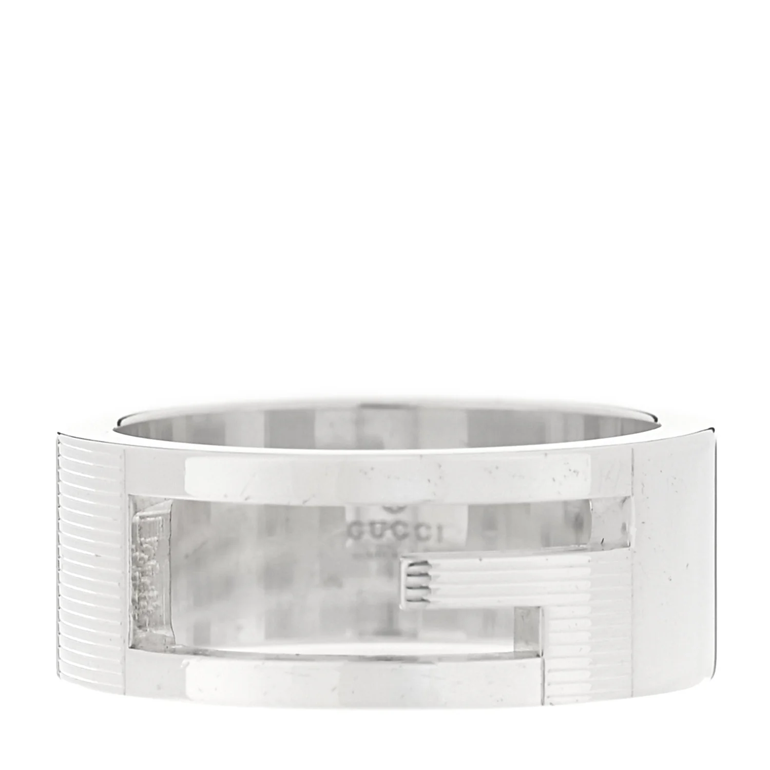 Sterling Silver G Cutout Ring 53 6.5