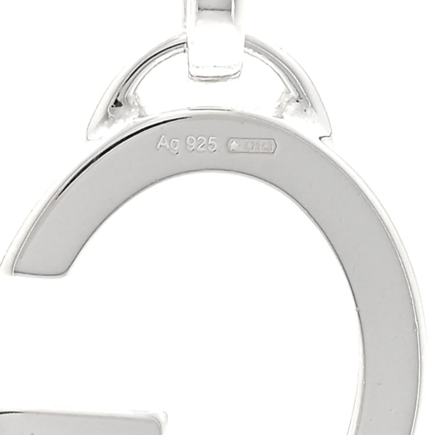 Sterling Silver G Pendant Necklace - Image 5