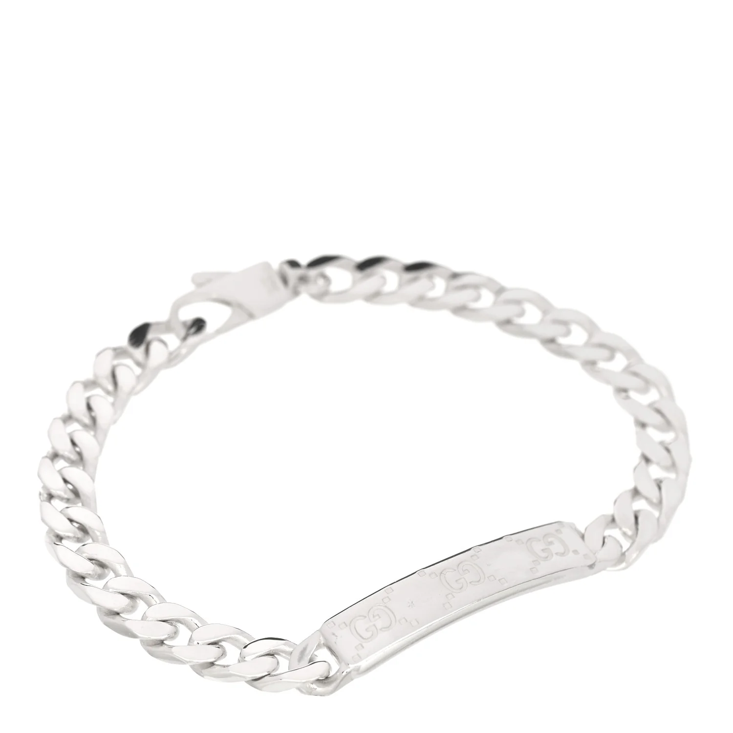 Sterling Silver GG ID Chain Bracelet