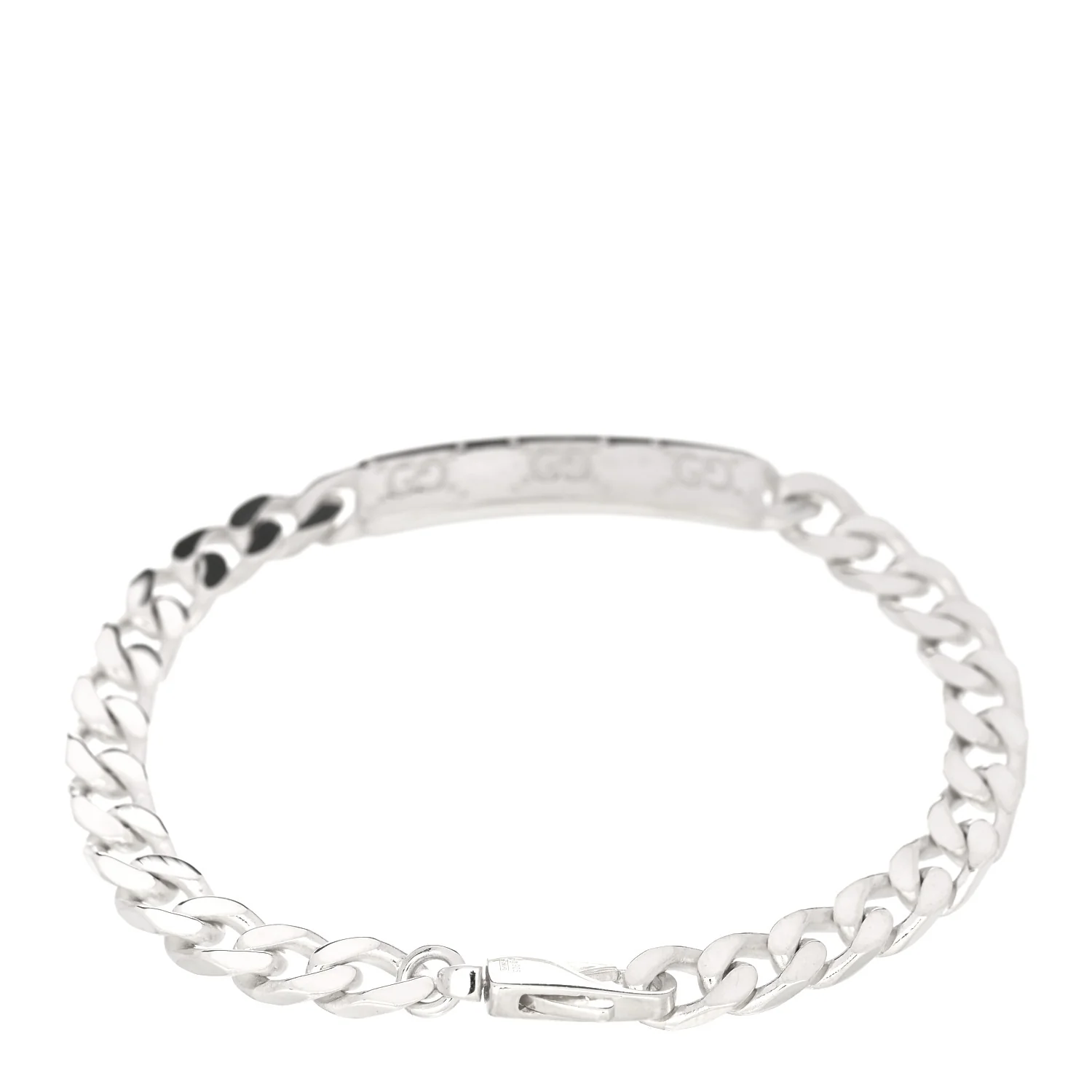 Sterling Silver GG ID Chain Bracelet - Image 2
