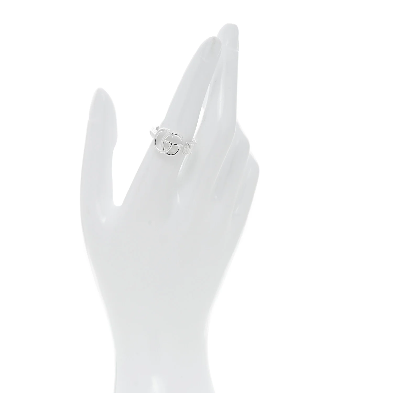 Sterling Silver GG Marmont Key Motif Ring 53 6.5 - Image 2