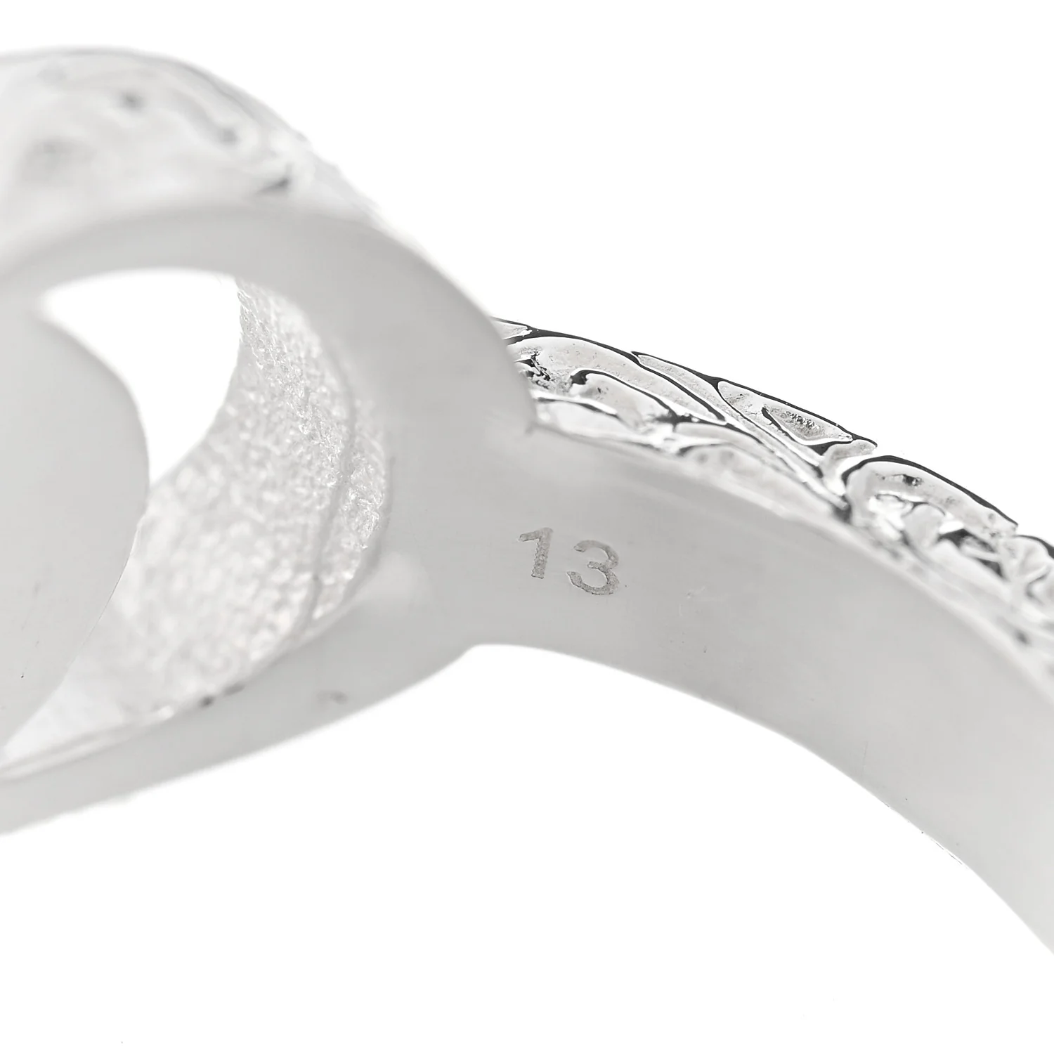 Sterling Silver GG Marmont Key Motif Ring 53 6.5 - Image 4