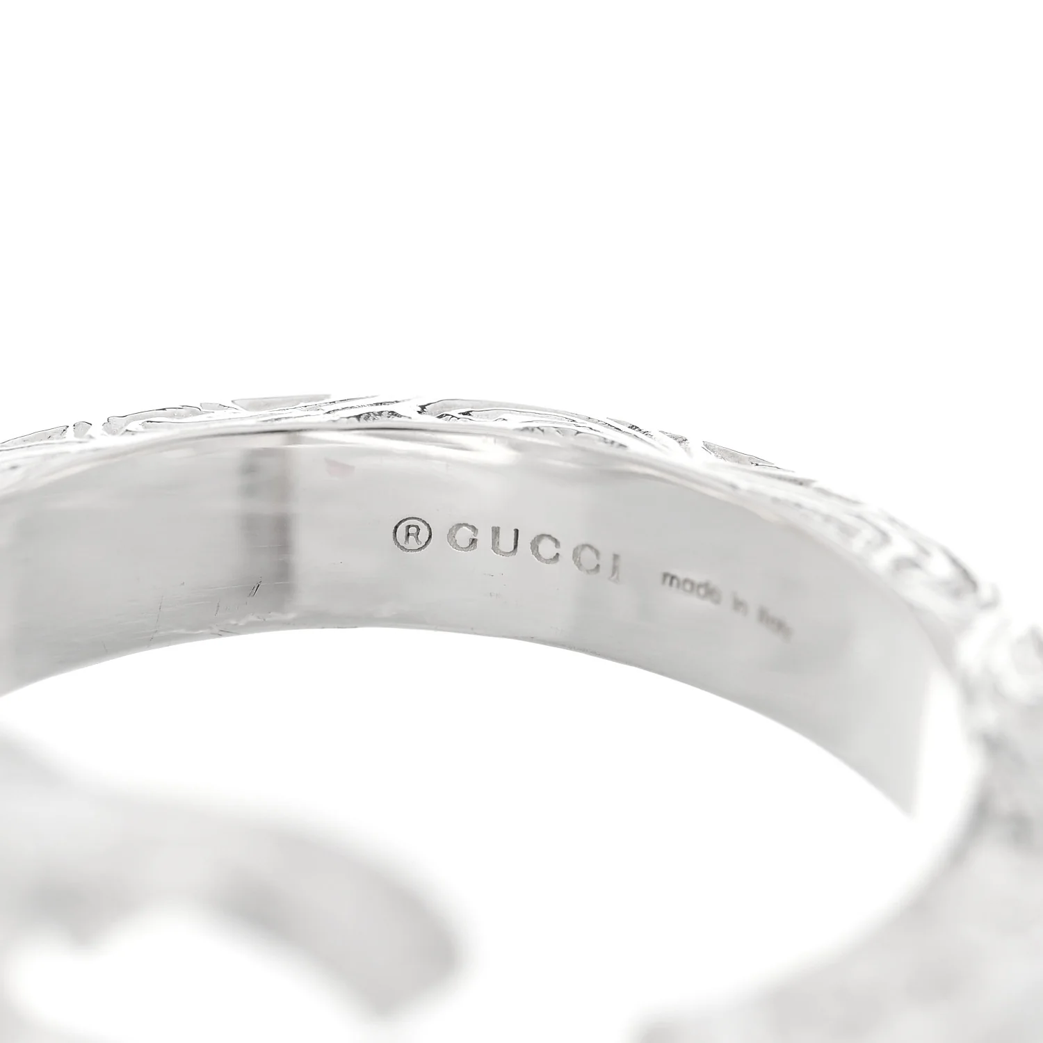 Sterling Silver GG Marmont Key Motif Ring 53 6.5 - Image 5