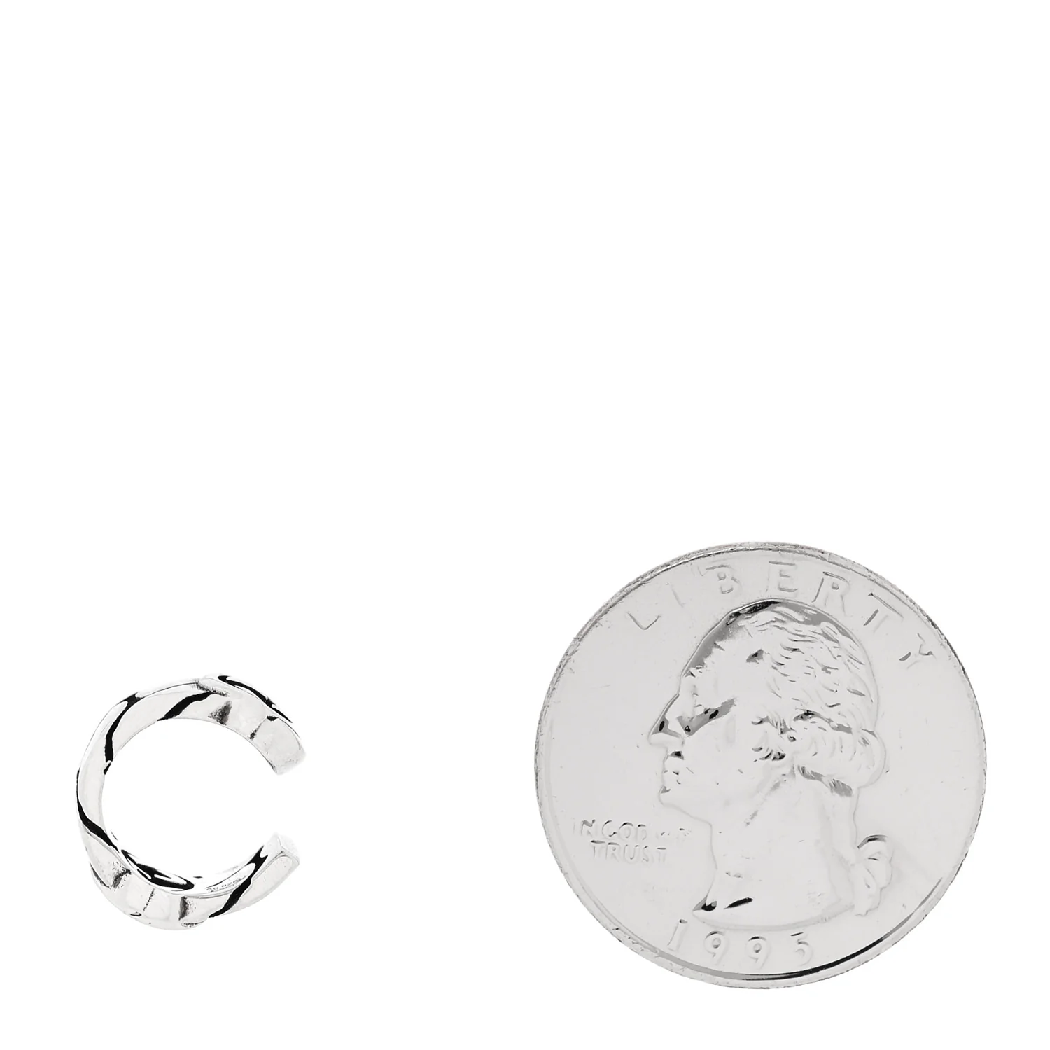 Sterling Silver Interlocking G Ear Cuff - Image 2
