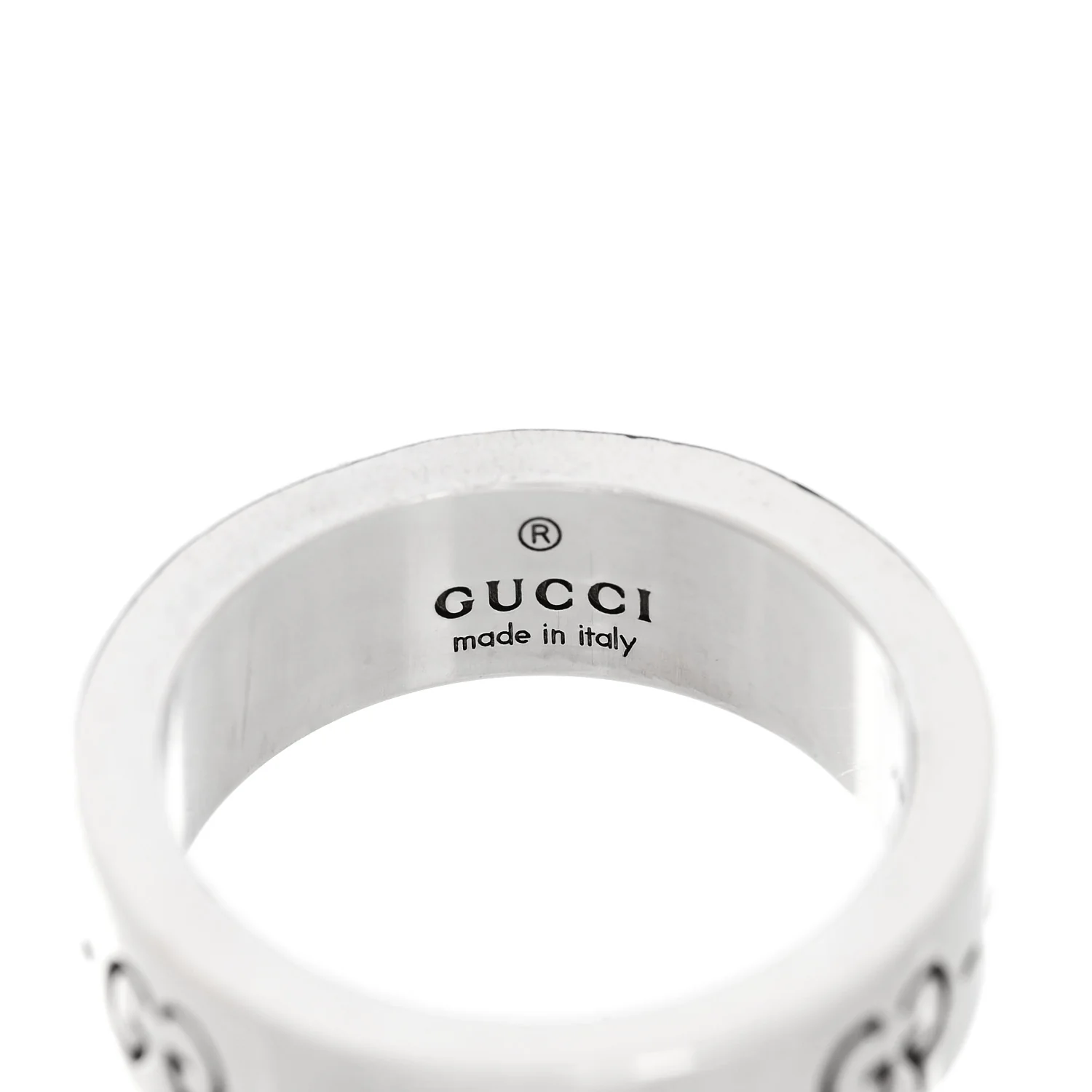 Sterling Silver Narrow GucciGhost Hamlet Skull Ring 49 4.75 - Image 4
