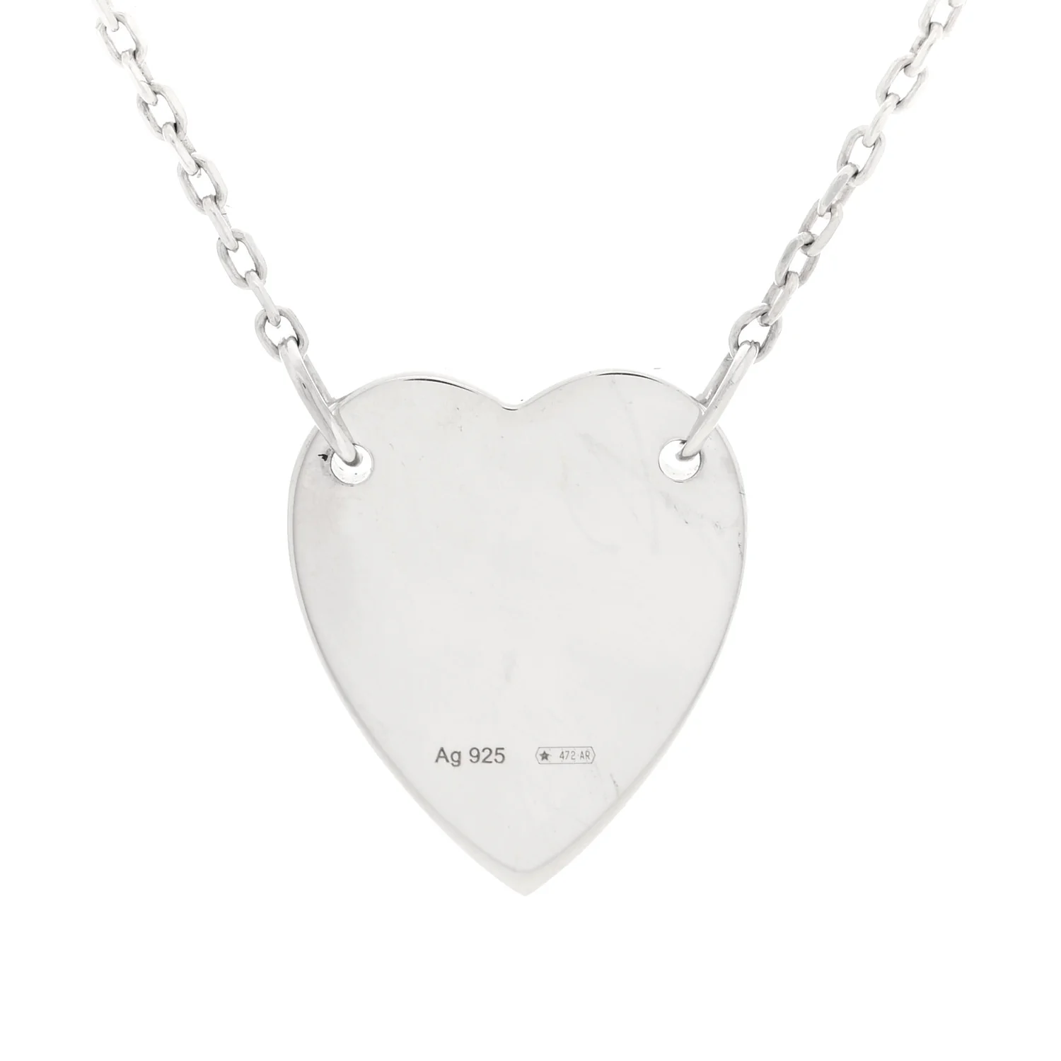 Sterling Silver Trademark Heart Pendant Necklace - Image 5