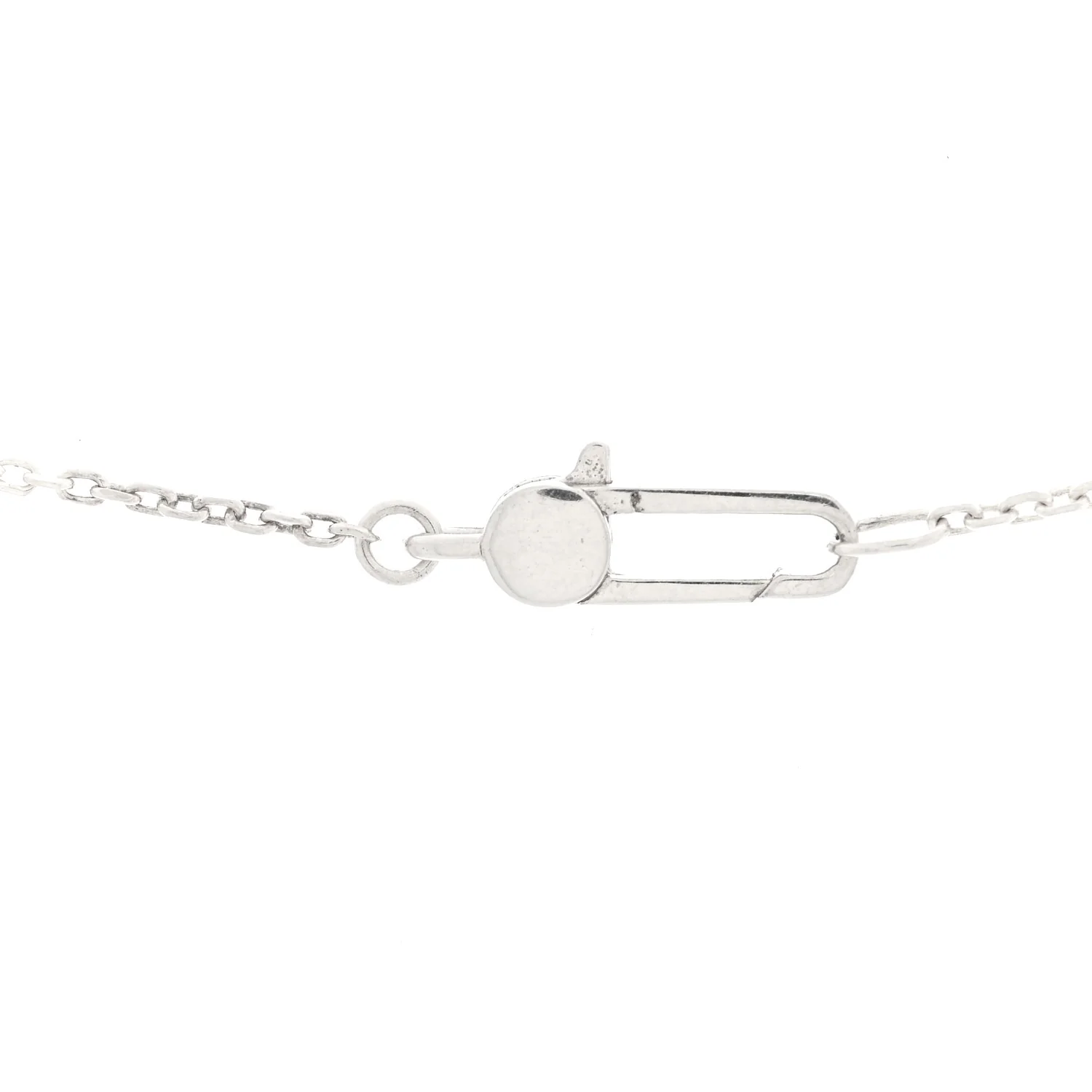 Sterling Silver Trademark Logo Square Pendant Necklace - Image 4