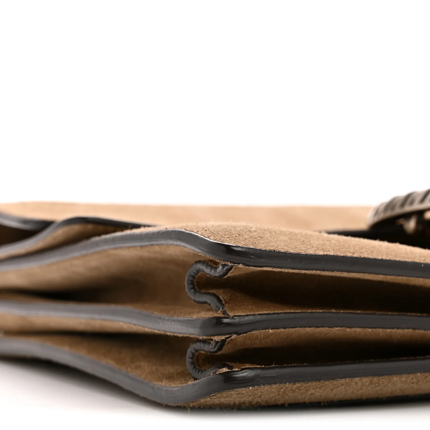 Suede Medium Dionysus Shoulder Bag Taupe - Image 9