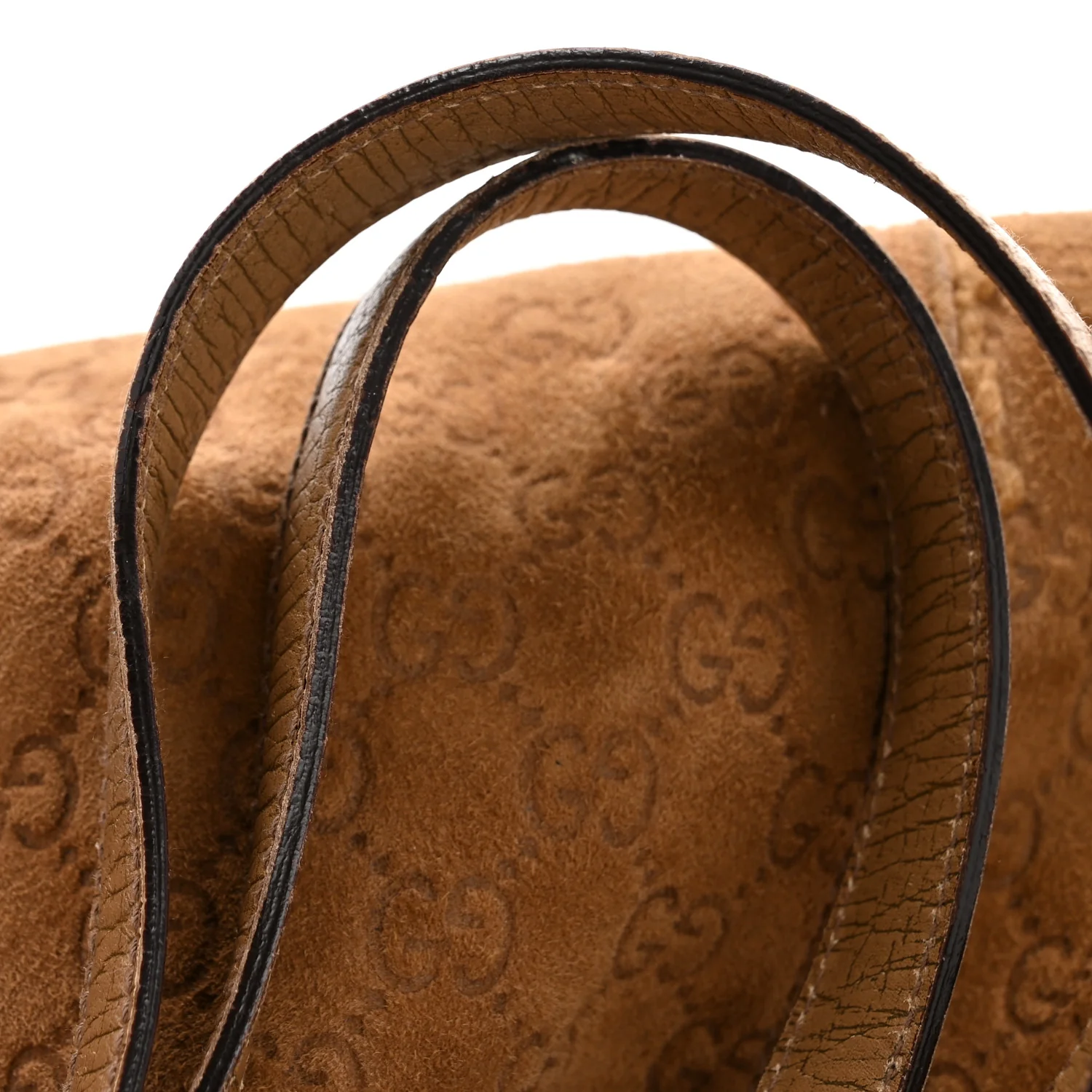 Suede Shearling Guccissima Large Jolicoeur Tote Tan - Image 13