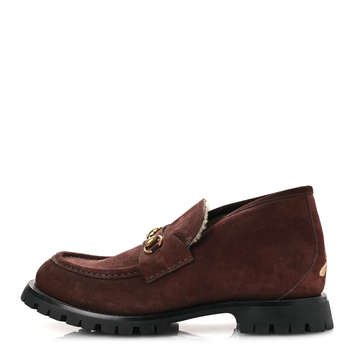 Suede Shearling Mens Harald Horsebit Ankle Boots 12 Light Brown Butterscotch