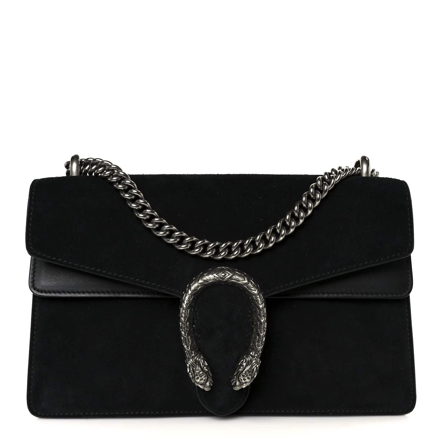 Suede Small Dionysus Shoulder Bag Black