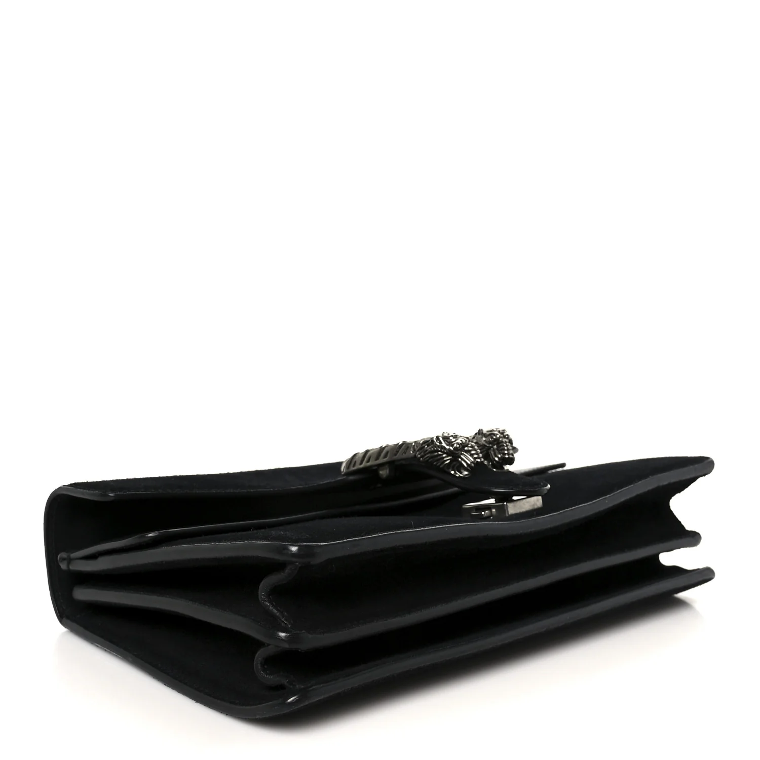 Suede Small Dionysus Shoulder Bag Black - Image 4