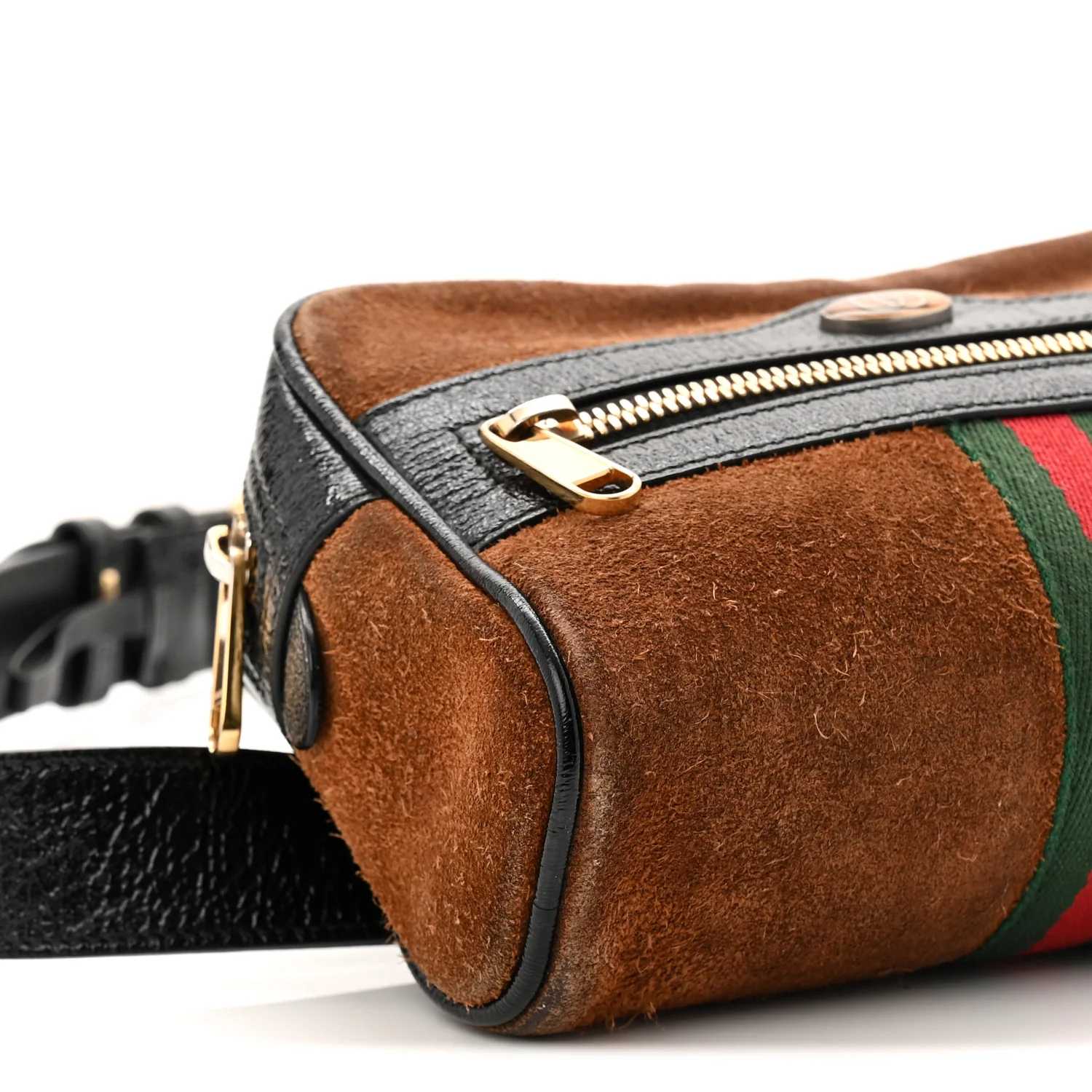 Suede Small Ophidia Belt Bag 95 38 Brown - Image 9