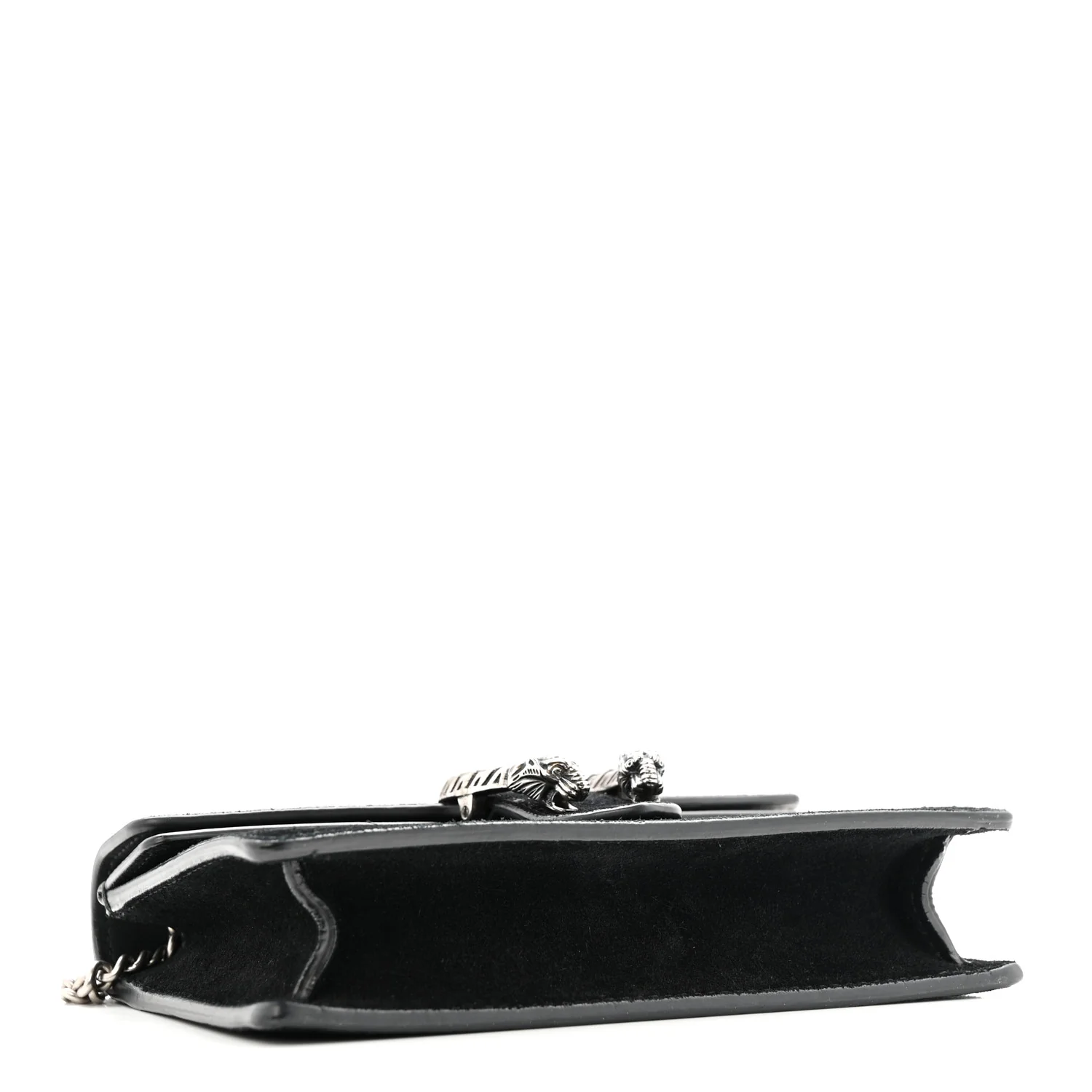 Suede Super Mini Dionysus Shoulder Bag Black - Image 4