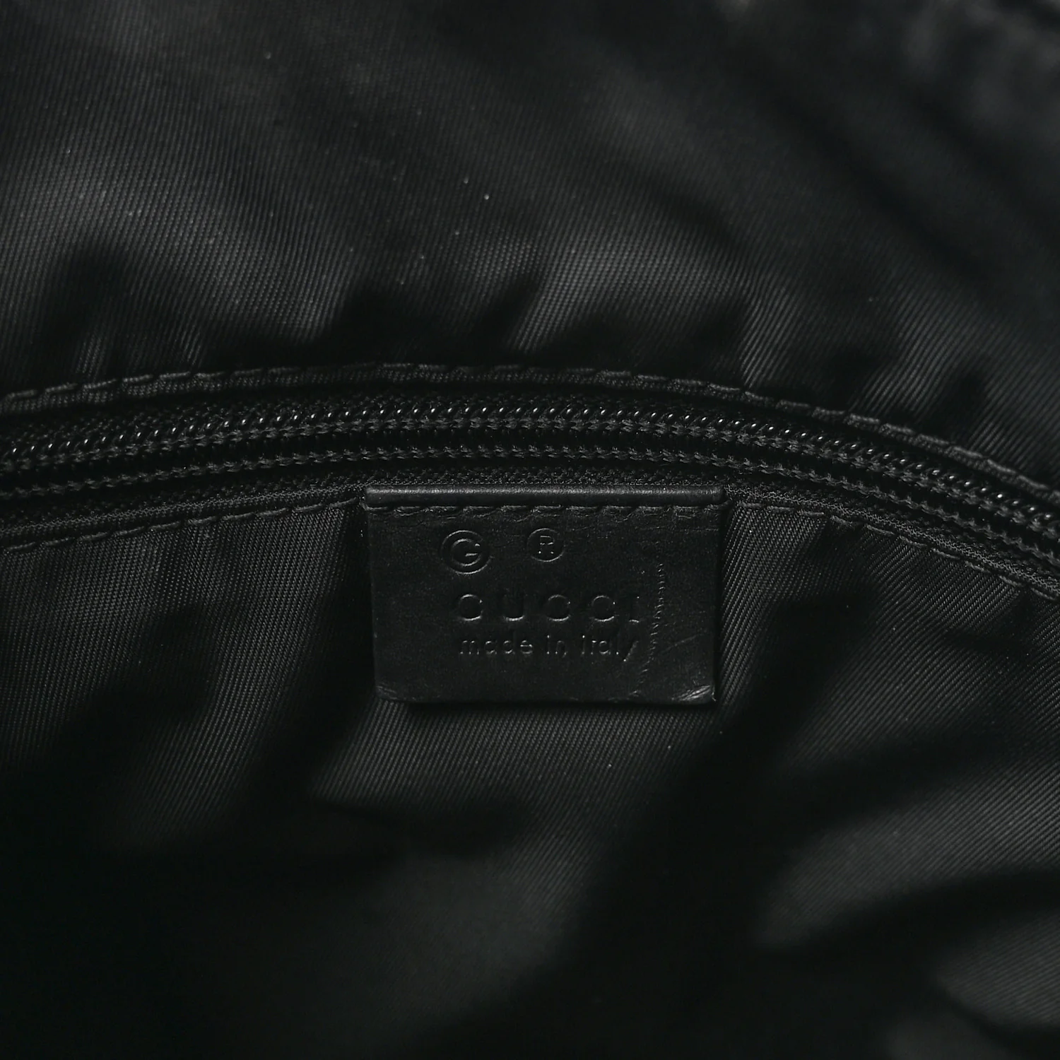 Techno Canvas Selleria Calfskin Web Small Flat Messenger Bag Black - Image 6