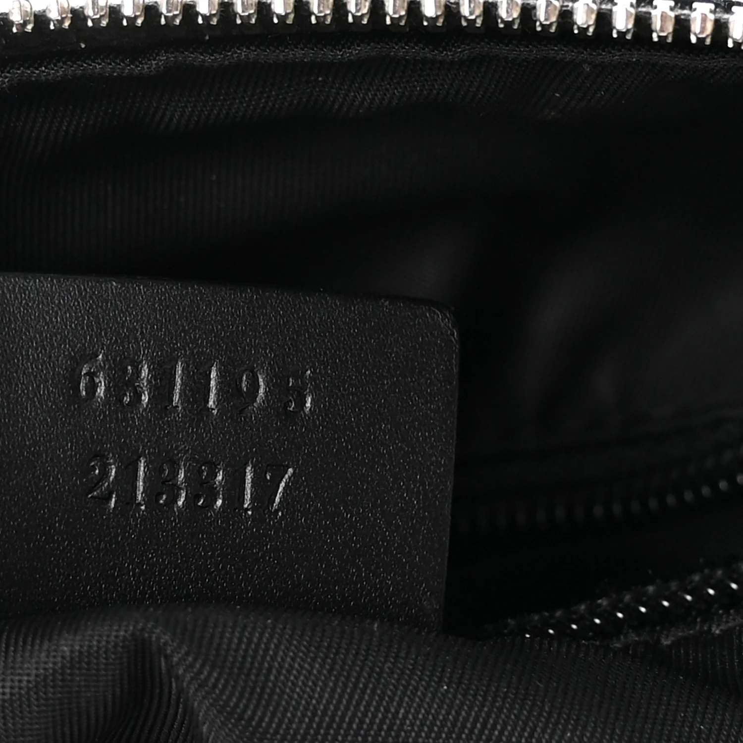 Techno Canvas Selleria Calfskin Web Small Flat Messenger Bag Black - Image 7