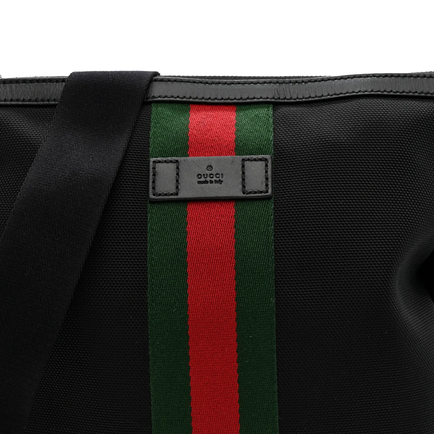 Techno Canvas Web Messenger Bag Black - Image 8