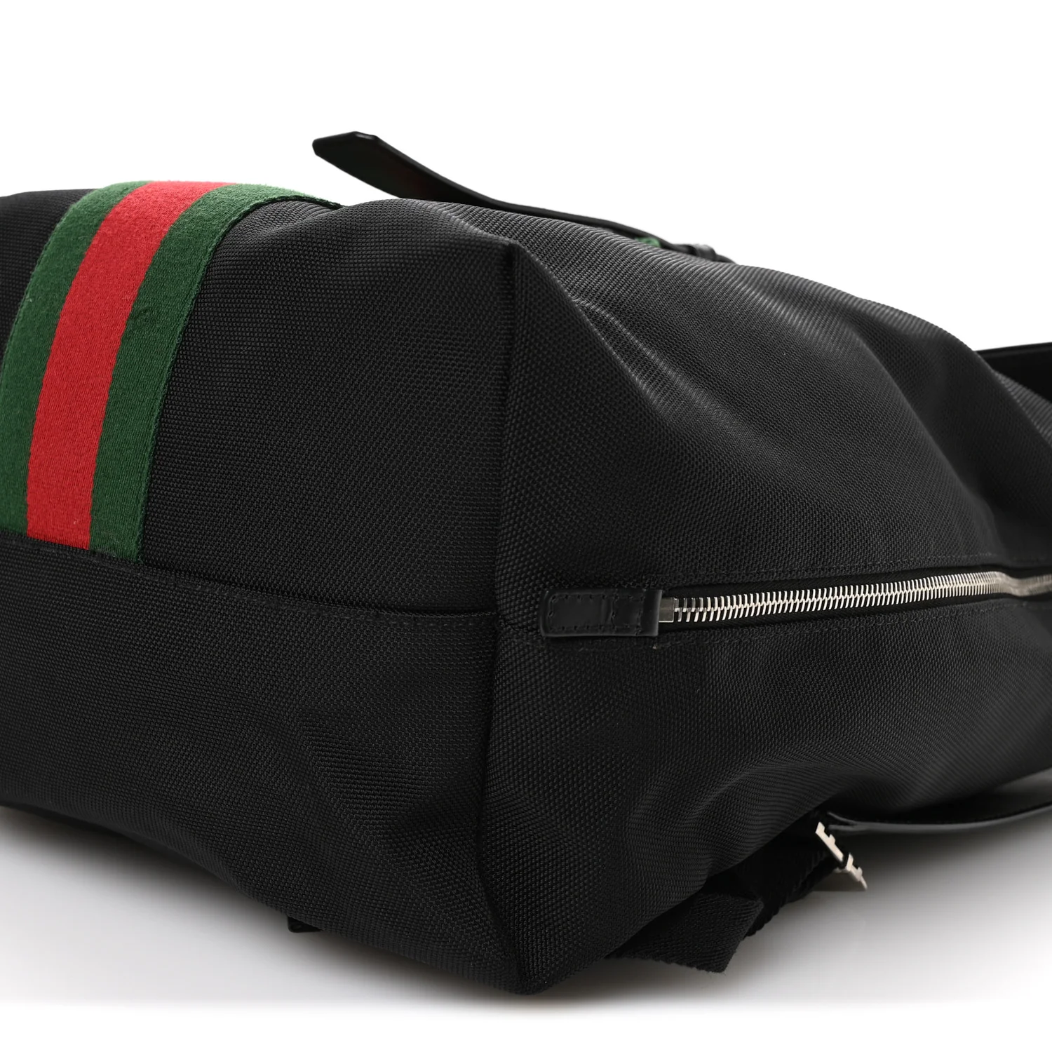 Techno Canvas Web Single Buckle Backpack Black - Image 10
