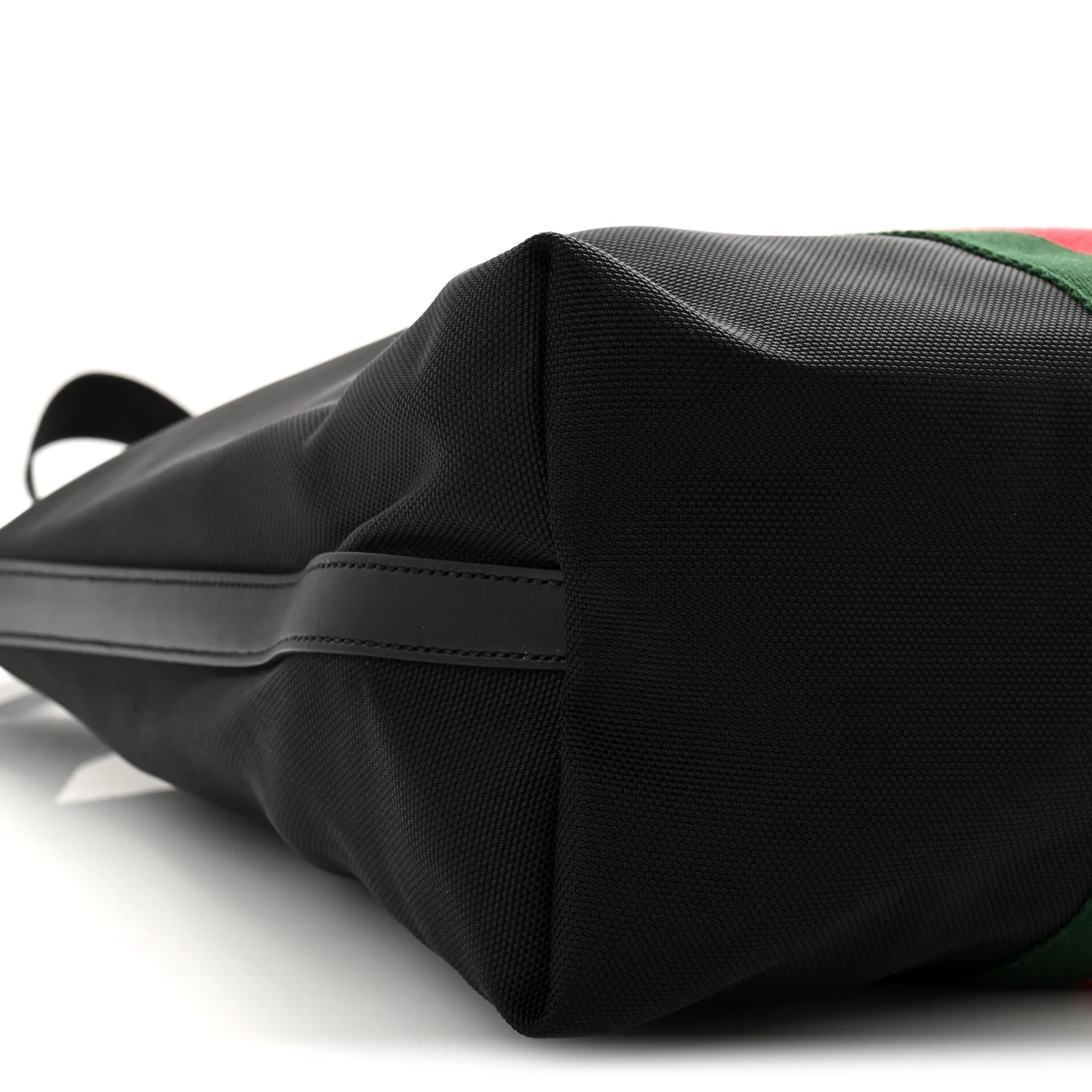 Techno Canvas Web Top Handle Shoulder Bag Black - Image 16