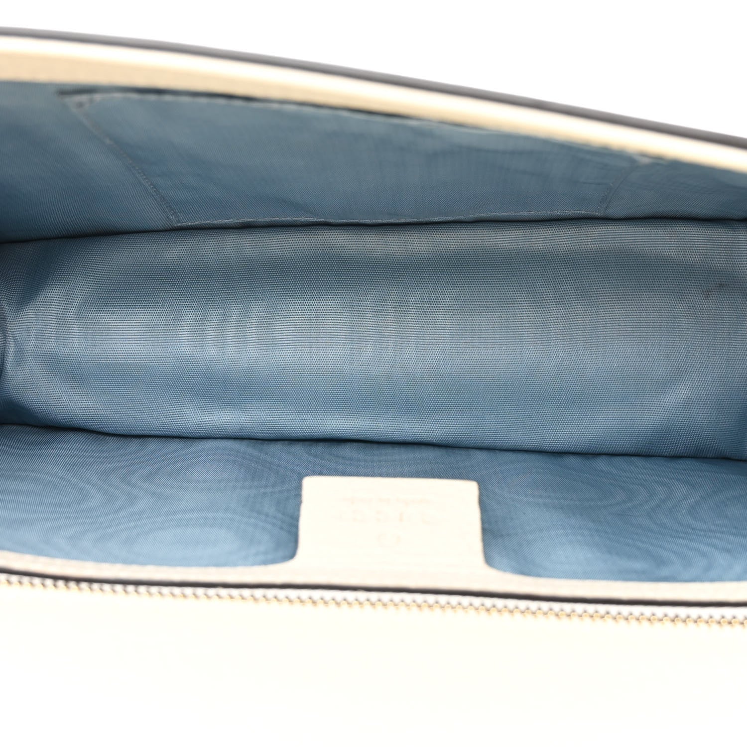 Textured Calfskin Bee Star Print Small Sylvie Shoulder Bag Mystic White - Image 5