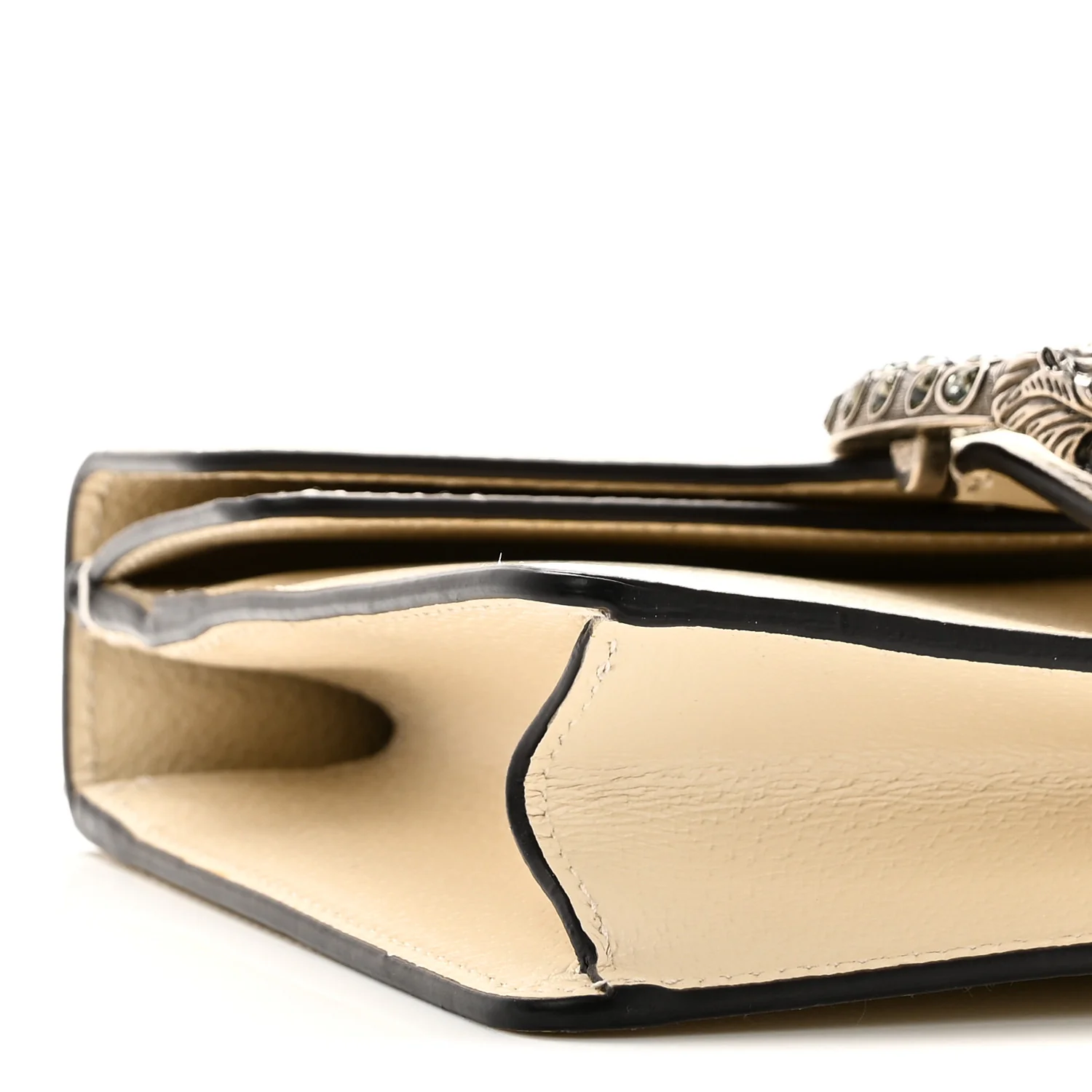 Textured Calfskin Crystal Mini Dionysus Shoulder Bag Mystic White - Image 10