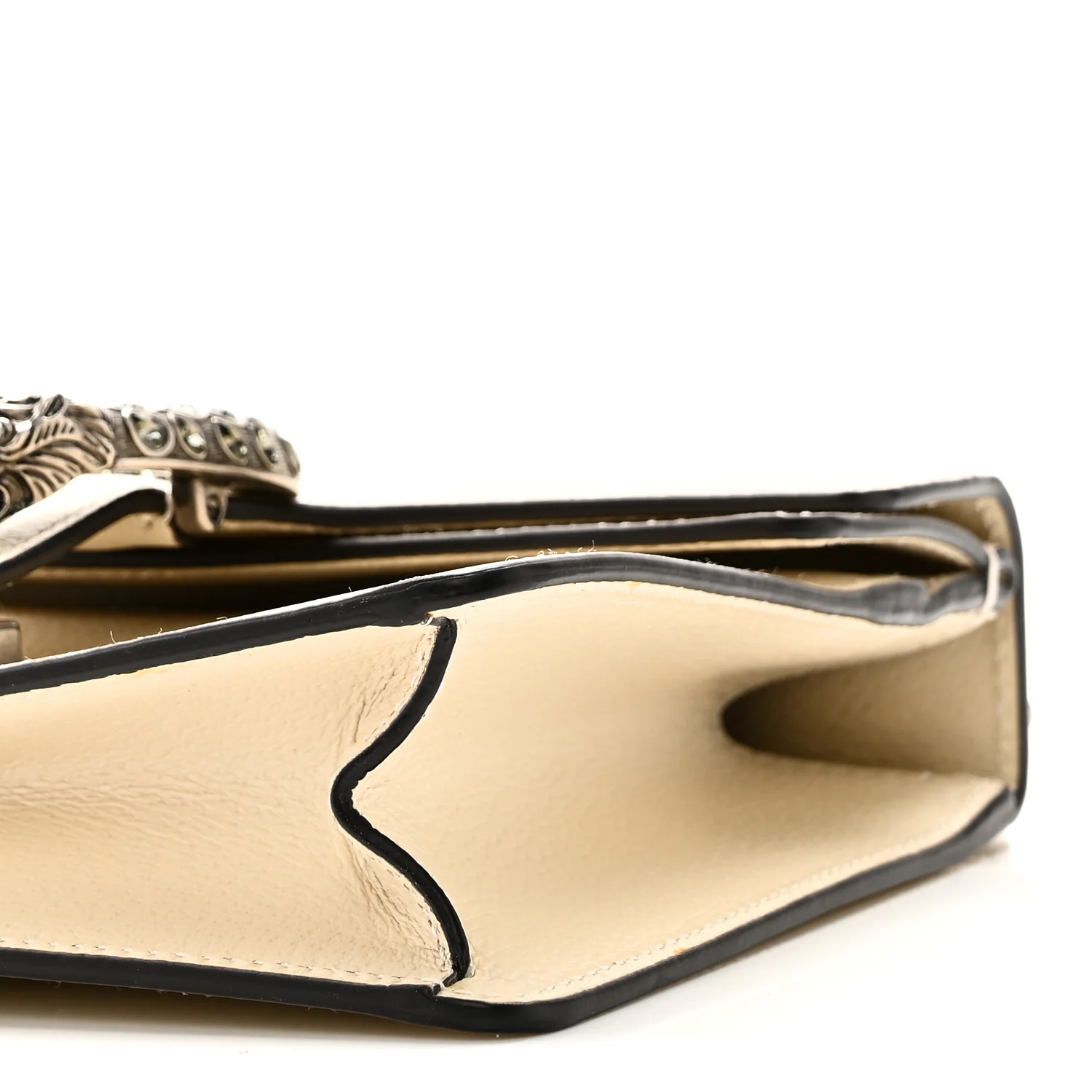 Textured Calfskin Crystal Mini Dionysus Shoulder Bag Mystic White - Image 11
