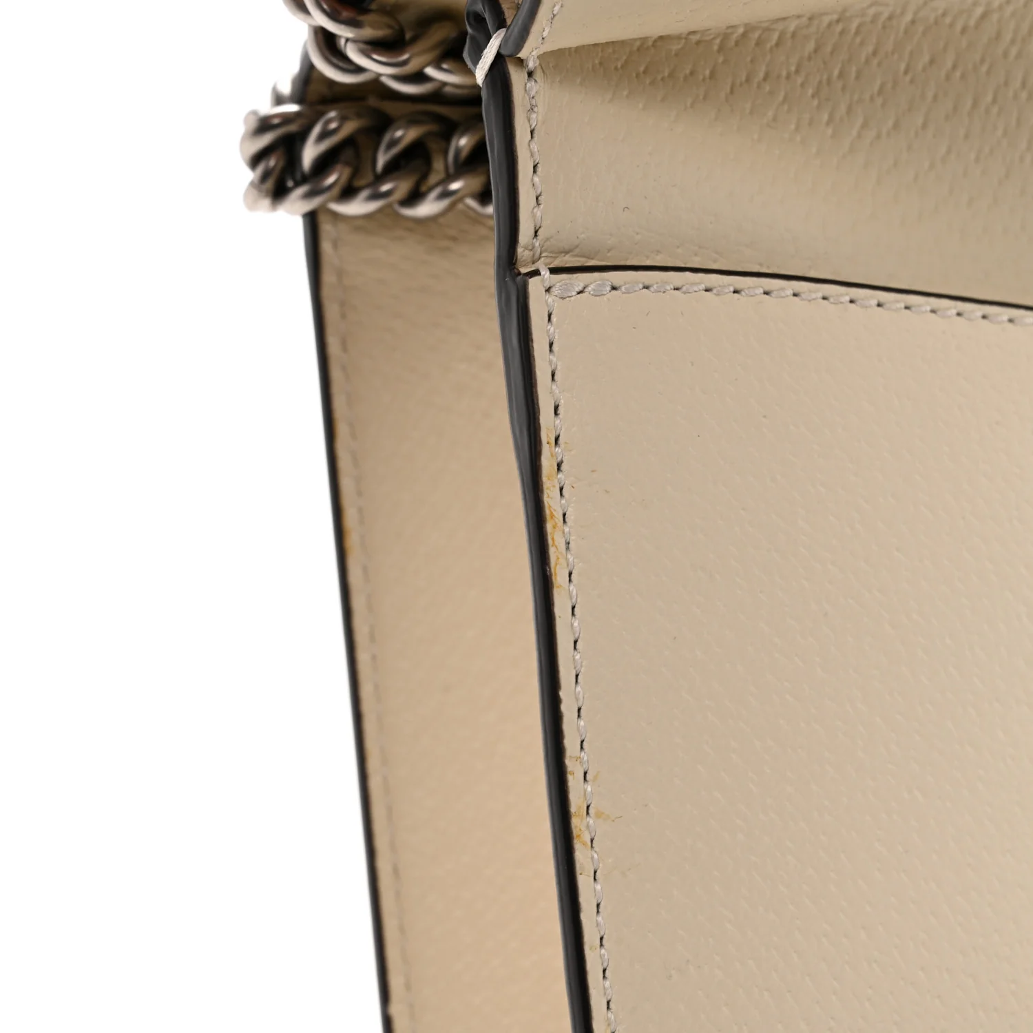 Textured Calfskin Crystal Mini Dionysus Shoulder Bag Mystic White - Image 12