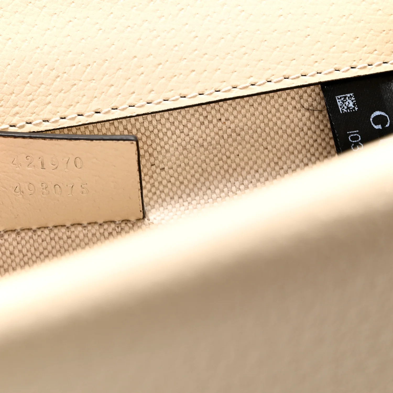 Textured Calfskin Crystal Mini Dionysus Shoulder Bag Mystic White - Image 7
