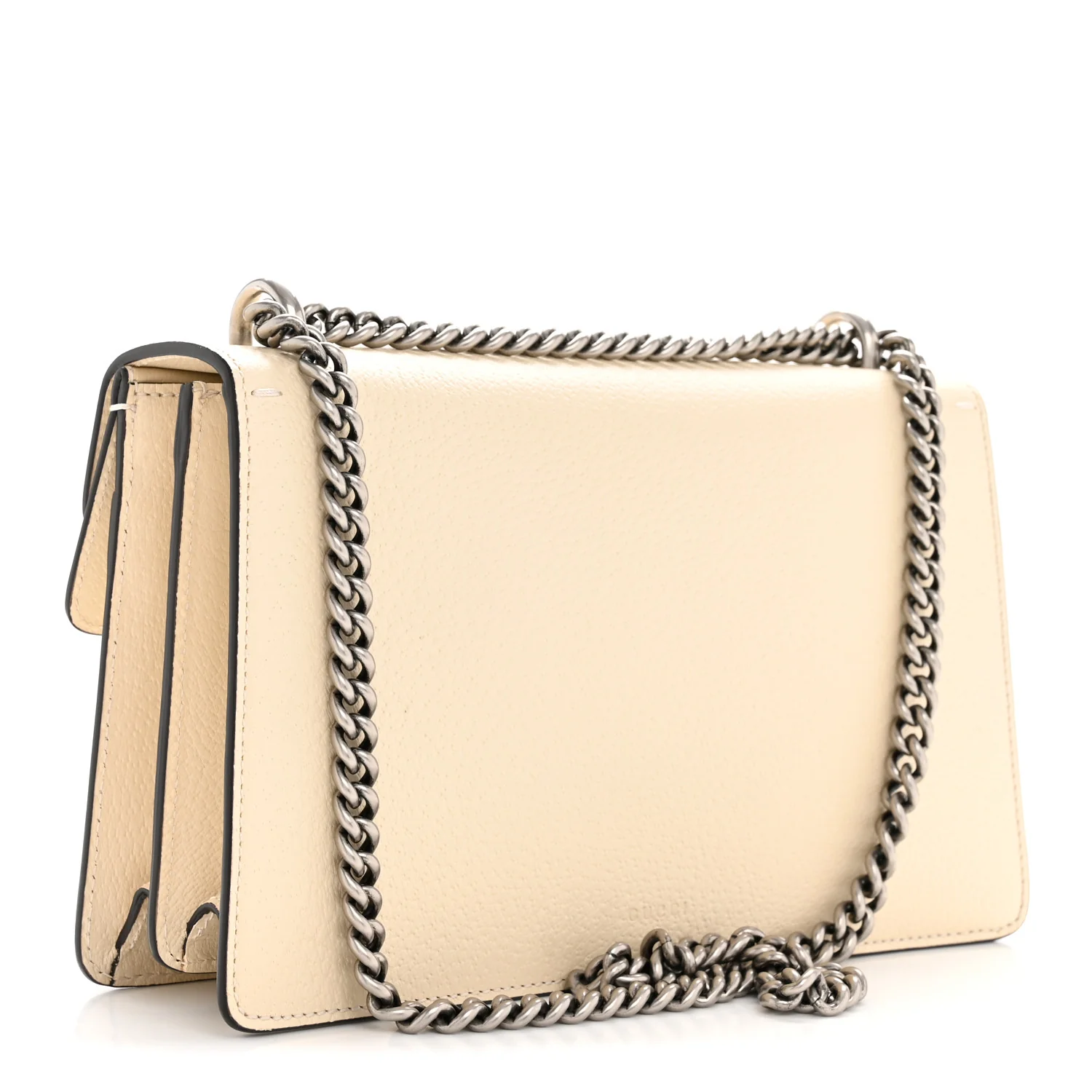 Textured Calfskin Crystal Small Dionysus Shoulder Bag Mystic White - Image 2