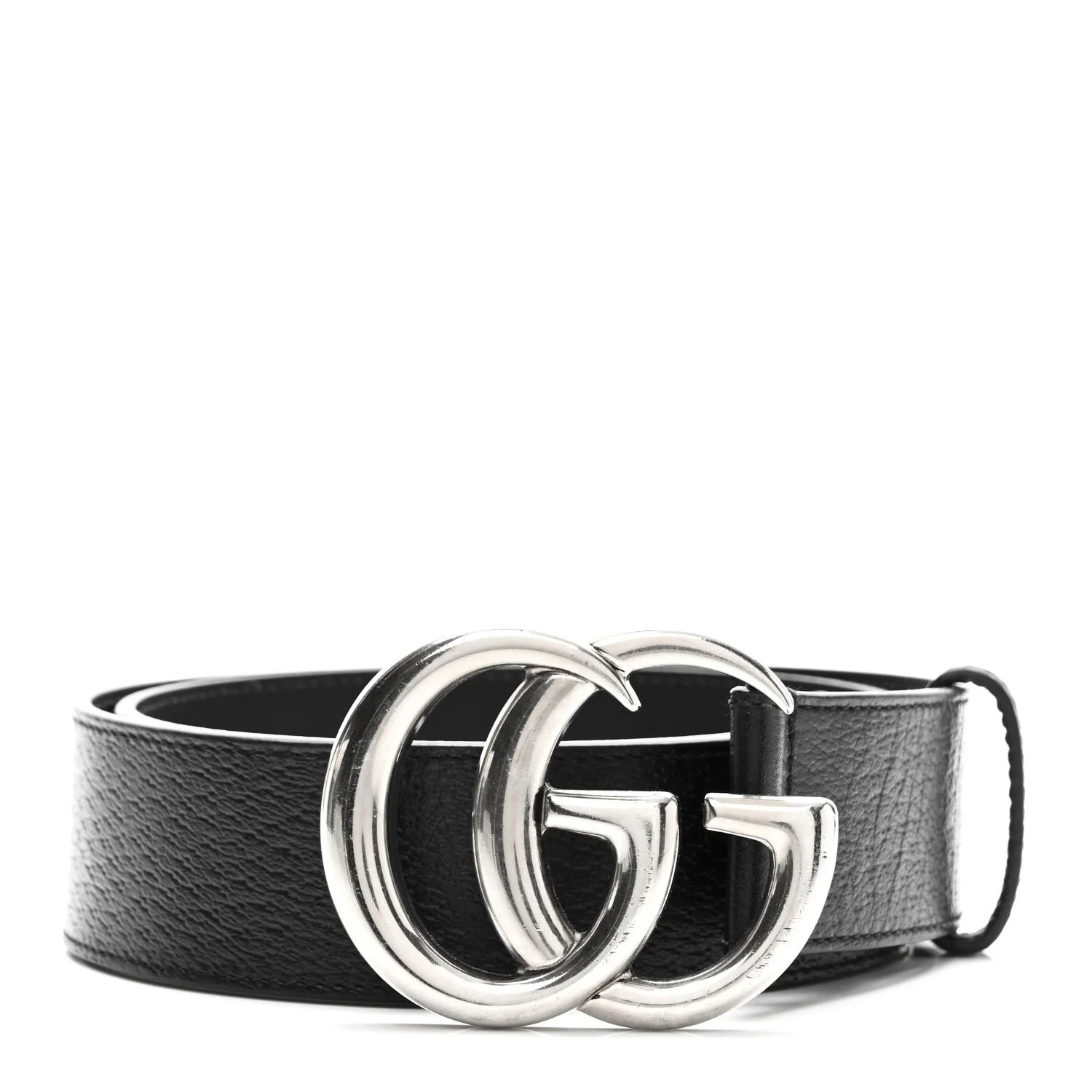 Textured Calfskin Double G 40mm Belt 80 32 Black
