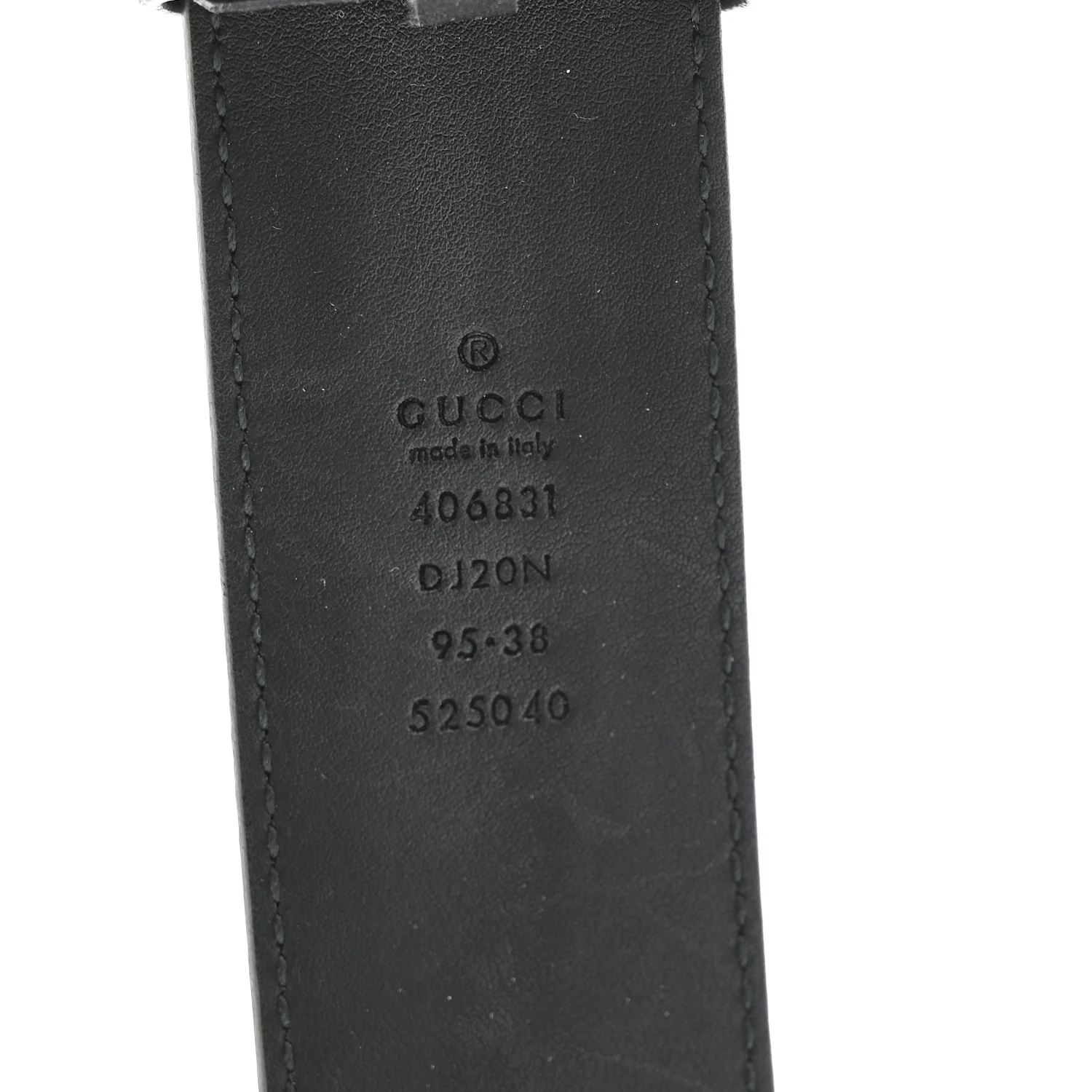 Textured Calfskin Double G 40mm Belt 95 38 Black - Image 3