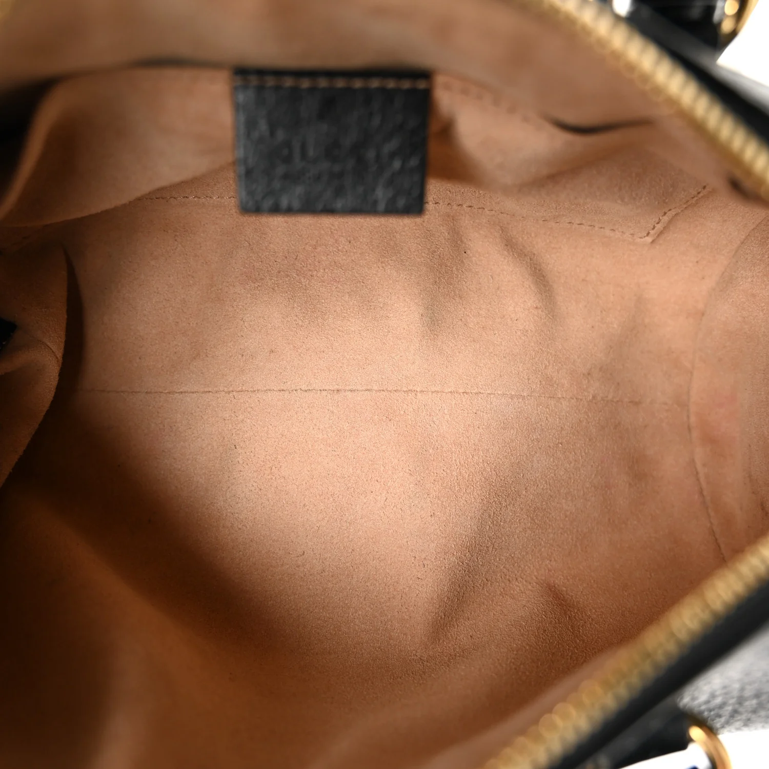 Textured Calfskin Small Ophidia Boston Bag Black - Image 5
