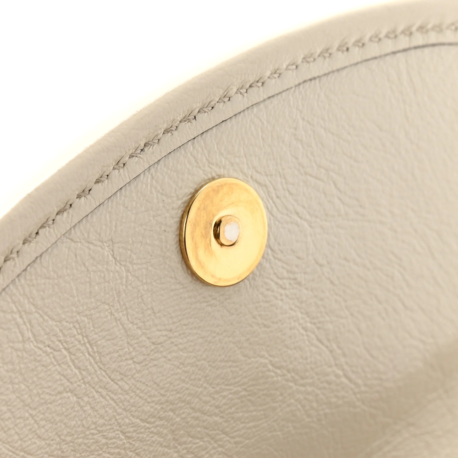 Textured Calfskin Web Mini Rajah Slim Flap Shoulder Bag Mystic White - Image 14