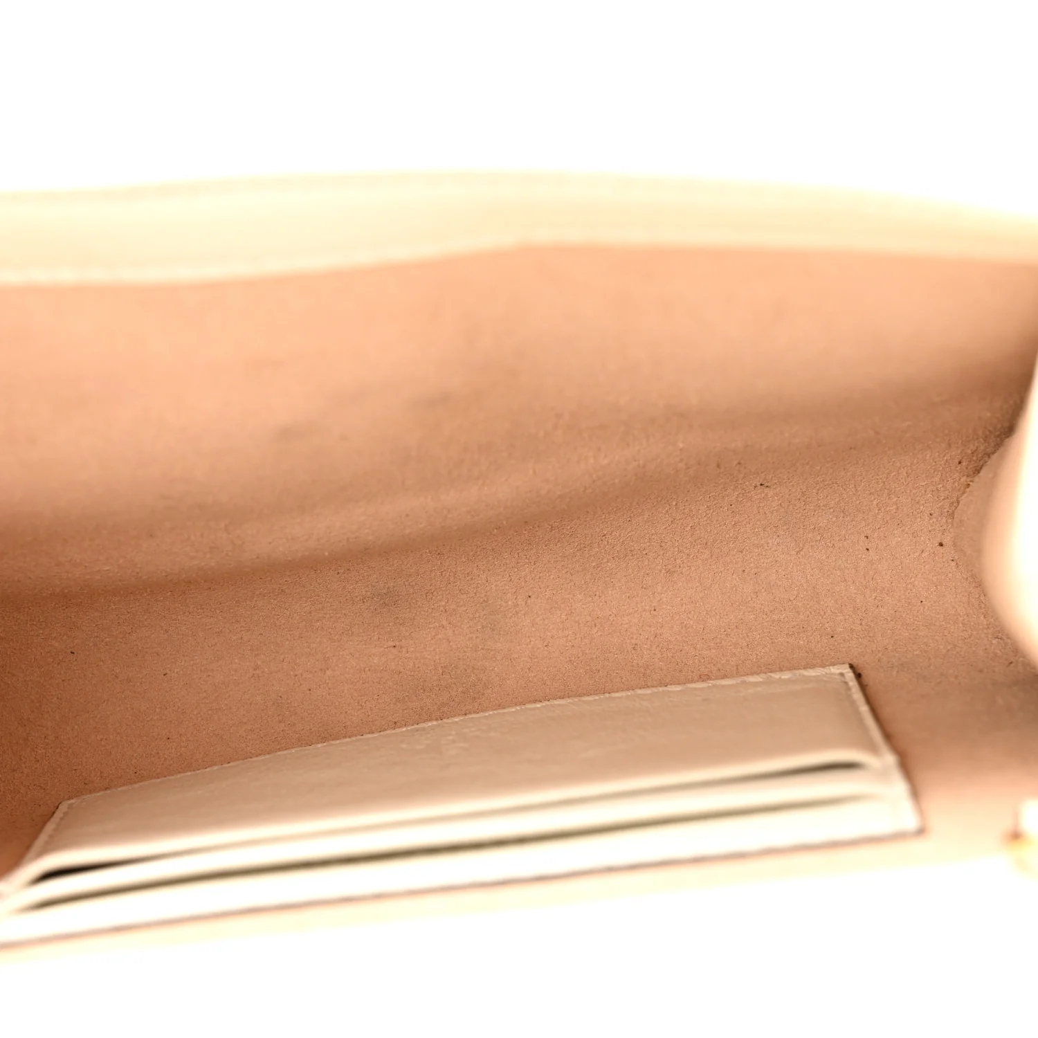 Textured Calfskin Web Mini Rajah Slim Flap Shoulder Bag Mystic White - Image 5