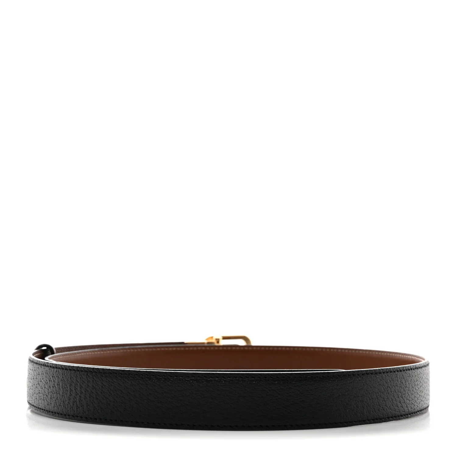 Textured Dollar Calfskin Ciny Calf Lux Squared Interlocking G 30mm Reversible Belt 105 42 Brown Black - Image 3
