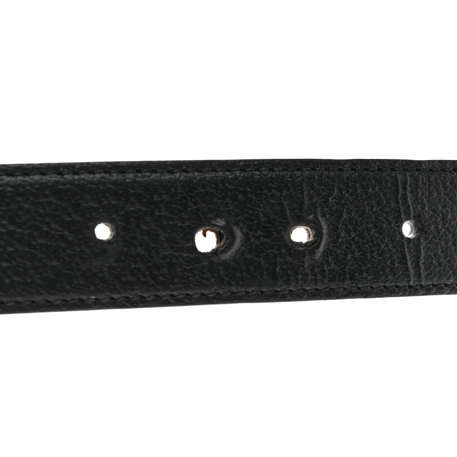 Textured Dollar Calfskin Ciny Calf Lux Squared Interlocking G 30mm Reversible Belt 105 42 Brown Black - Image 7