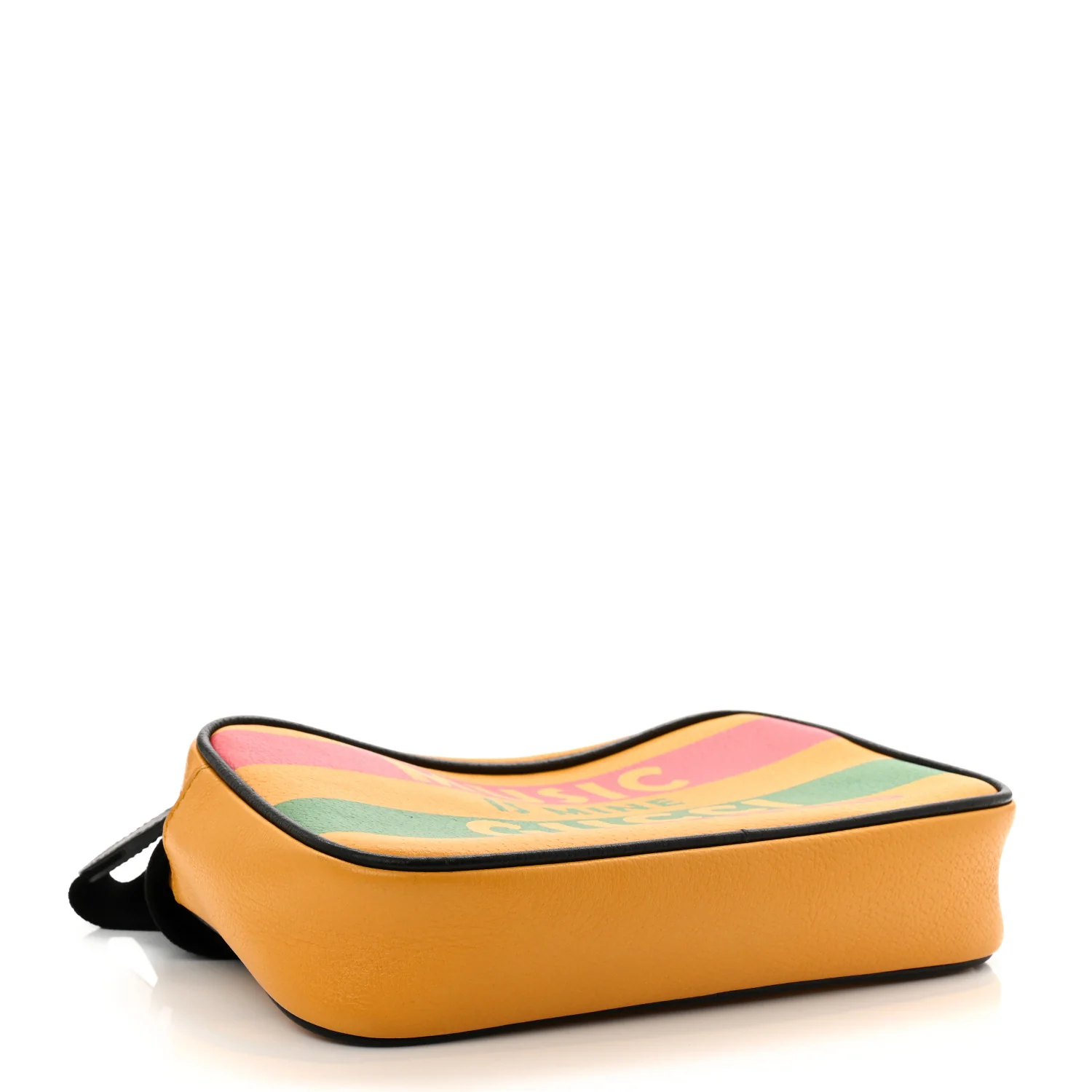 Textured Dollar Calfskin Music is Mine Belt Bag 95 38 Crop Multicolor Black - Image 4