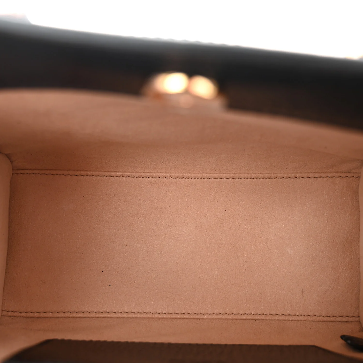 Textured Dollar Calfskin Web Mini Diana Tote Bag Black - Image 5