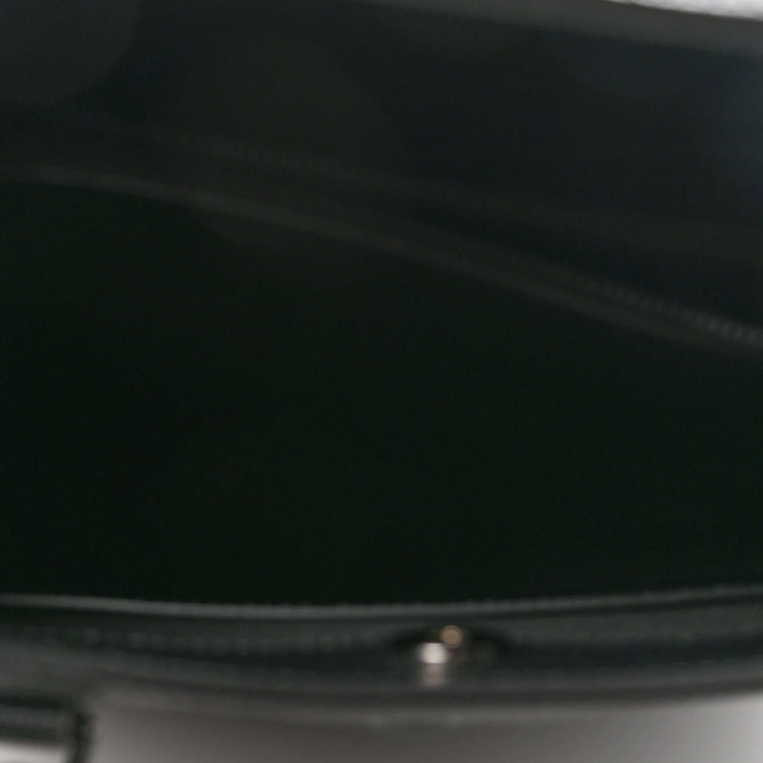 Textured Dollar Calfskin Web Monochrome Large Diana Tote Bag Black - Image 5