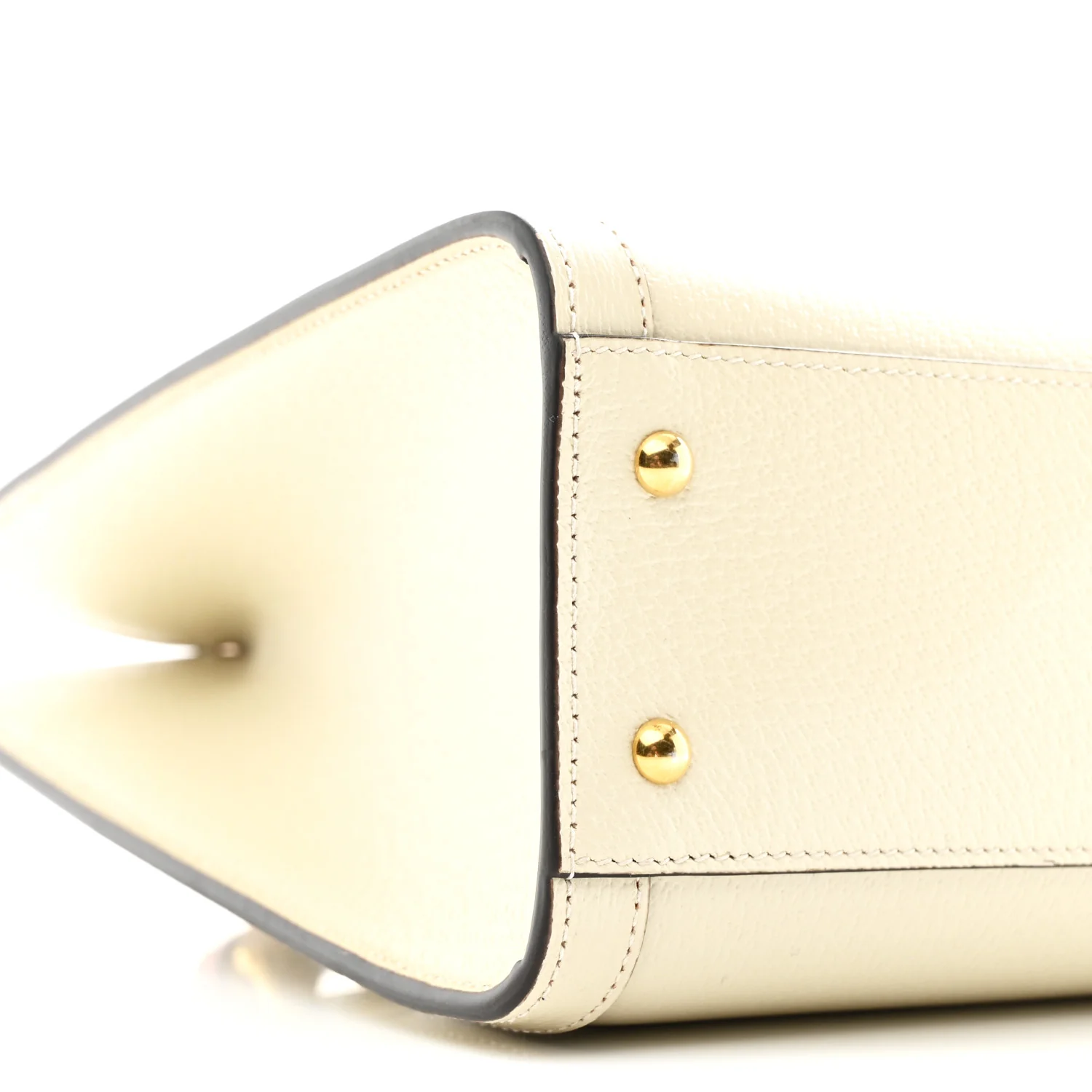 Textured Dollar Calfskin Web Small Diana Tote Bag Mystic White - Image 16