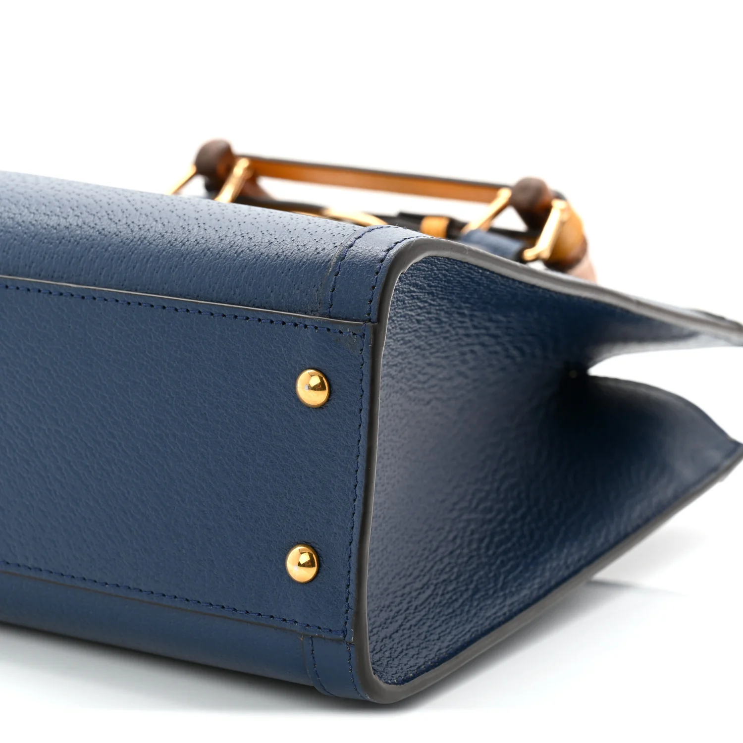 Textured Dollar Calfskin Web Small Diana Tote Bag Royal Crop - Image 10