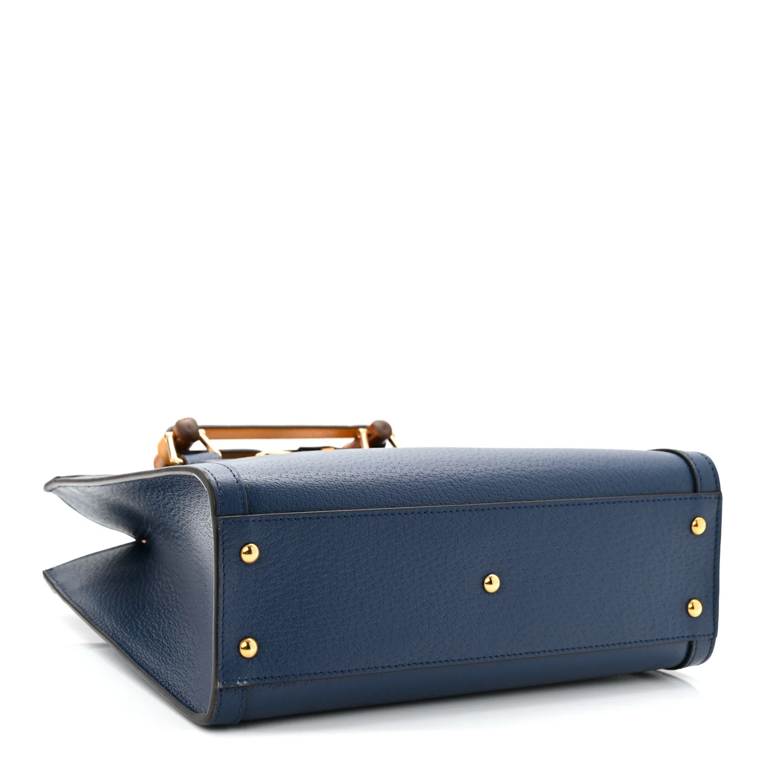 Textured Dollar Calfskin Web Small Diana Tote Bag Royal Crop - Image 4