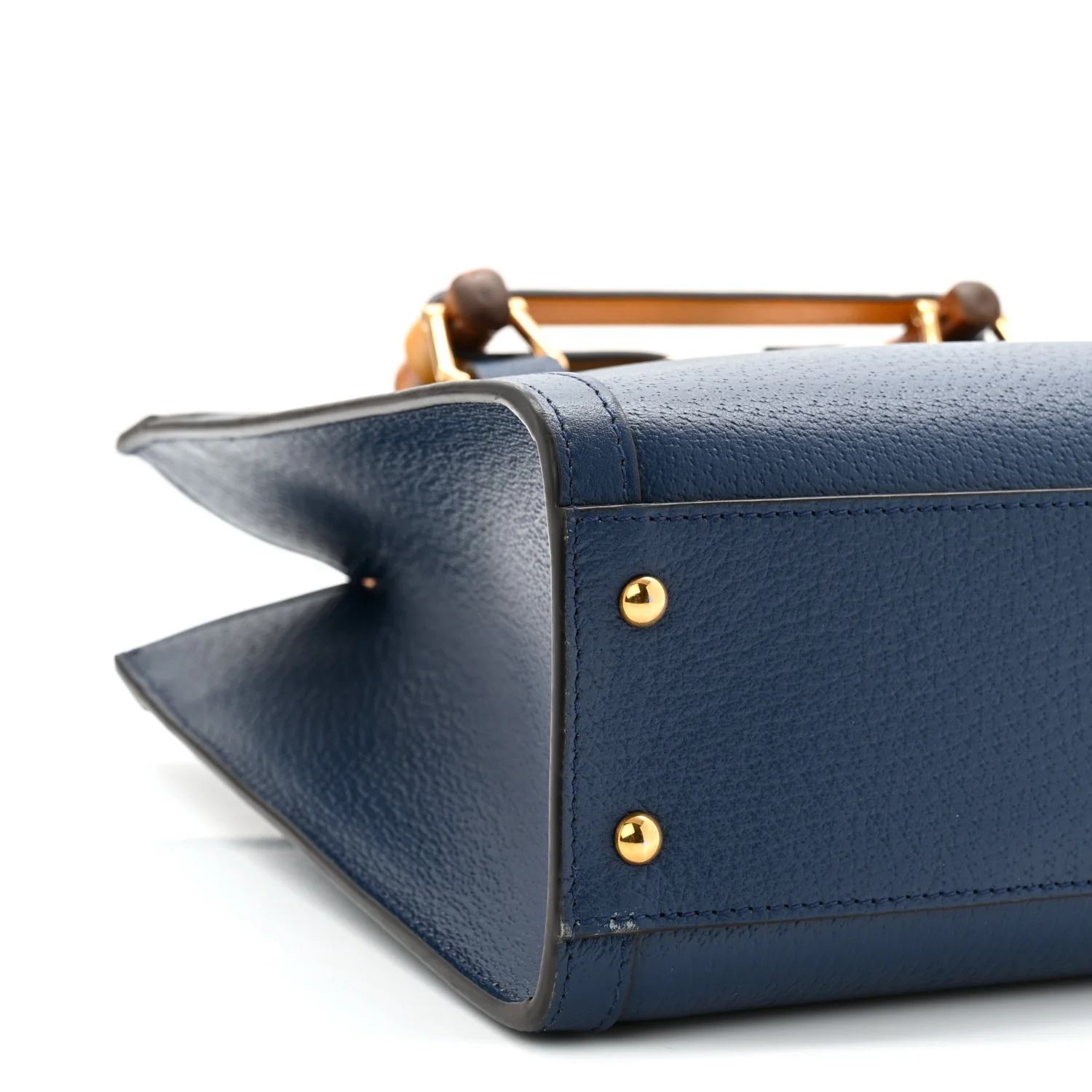 Textured Dollar Calfskin Web Small Diana Tote Bag Royal Crop - Image 9