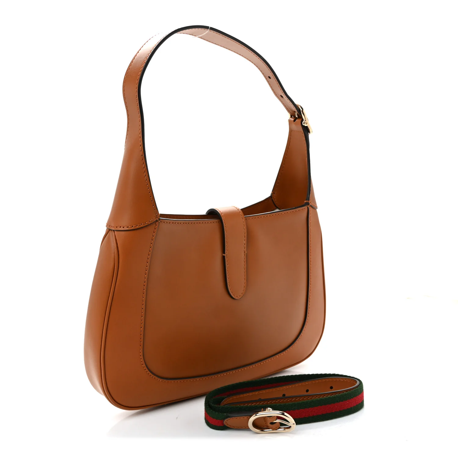 Tritone Calfskin Small Jackie 1961 Hobo Harness Brown - Image 3