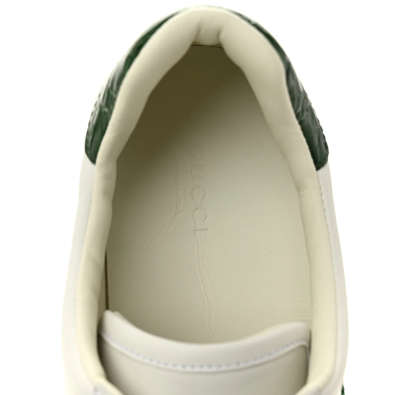 Ultralight Plume Calfskin Web Womens Ace Platform Sneakers 39.5 White - Image 7
