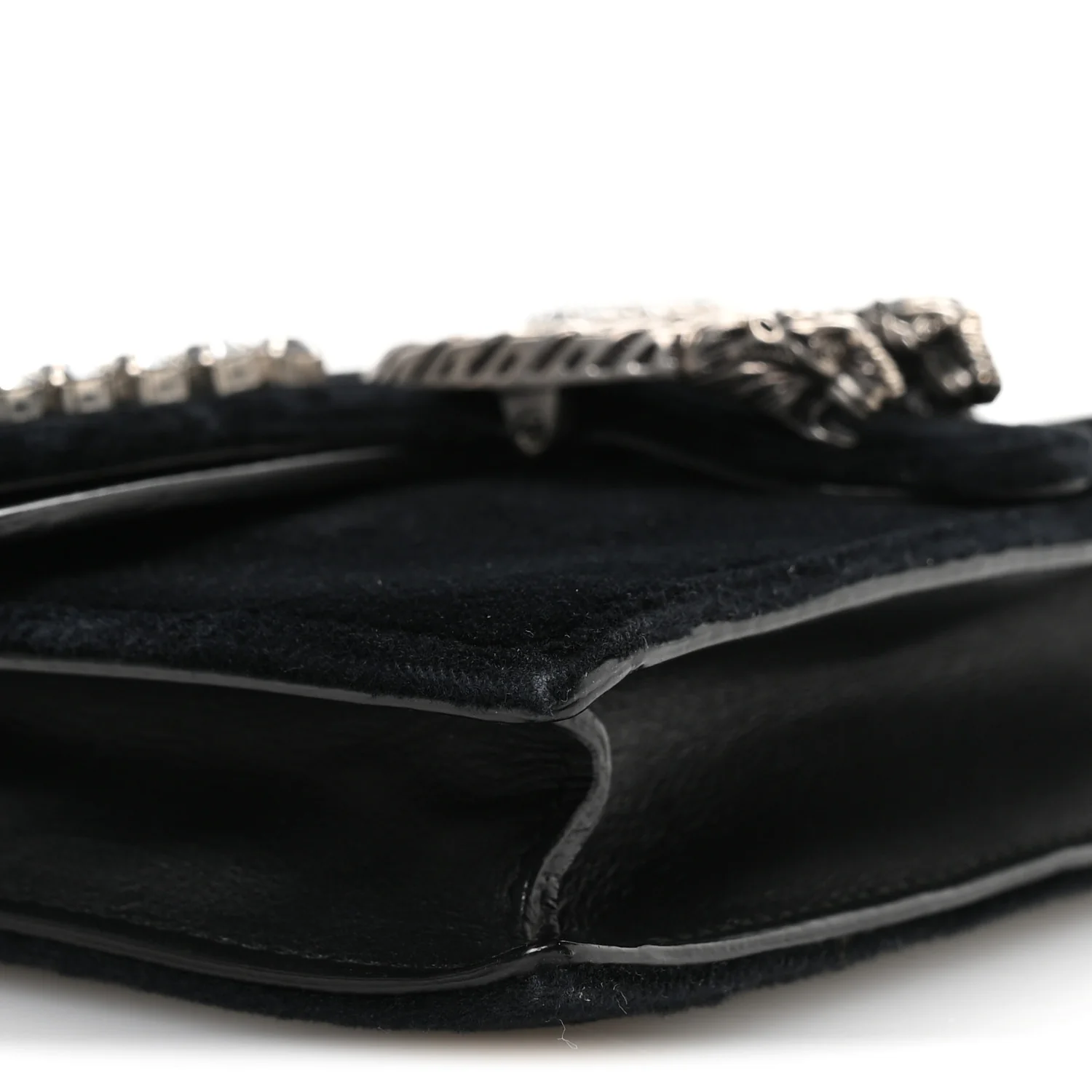 Velvet Crystal Super Mini Dionysus Shoulder Bag Black - Image 8