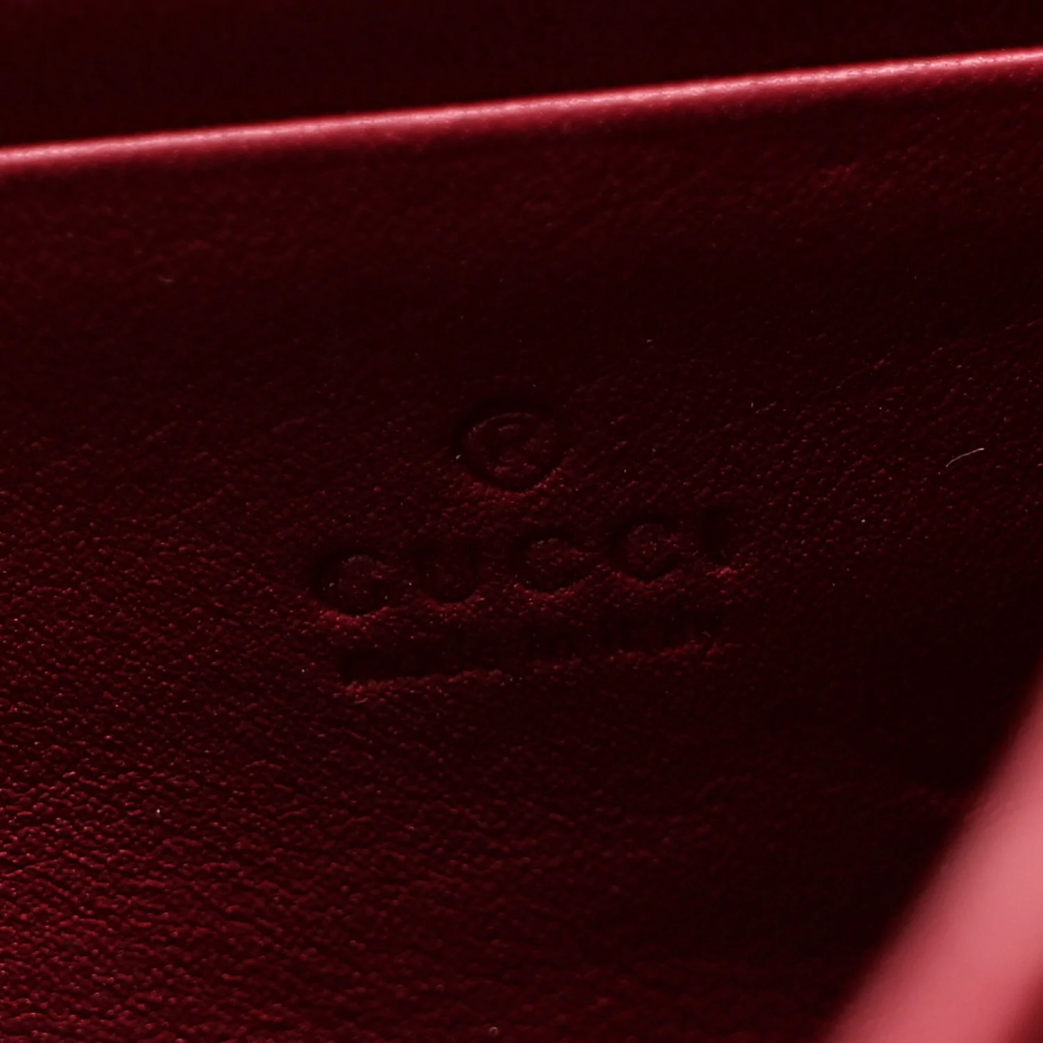 Velvet GG Monogram Mini Dionysus Chain Wallet Red Cipria - Image 6
