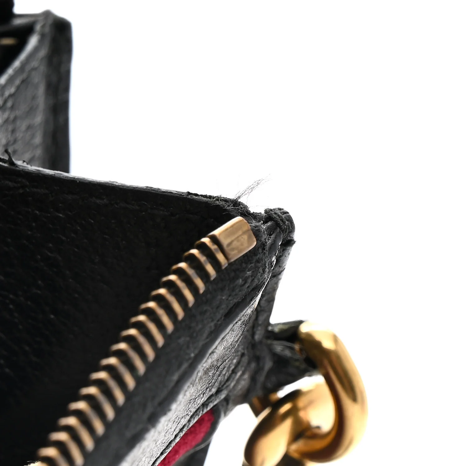 Velvet GG Monogram Textured Calfskin Web Ophidia Wristlet Red Cipria Black - Image 12